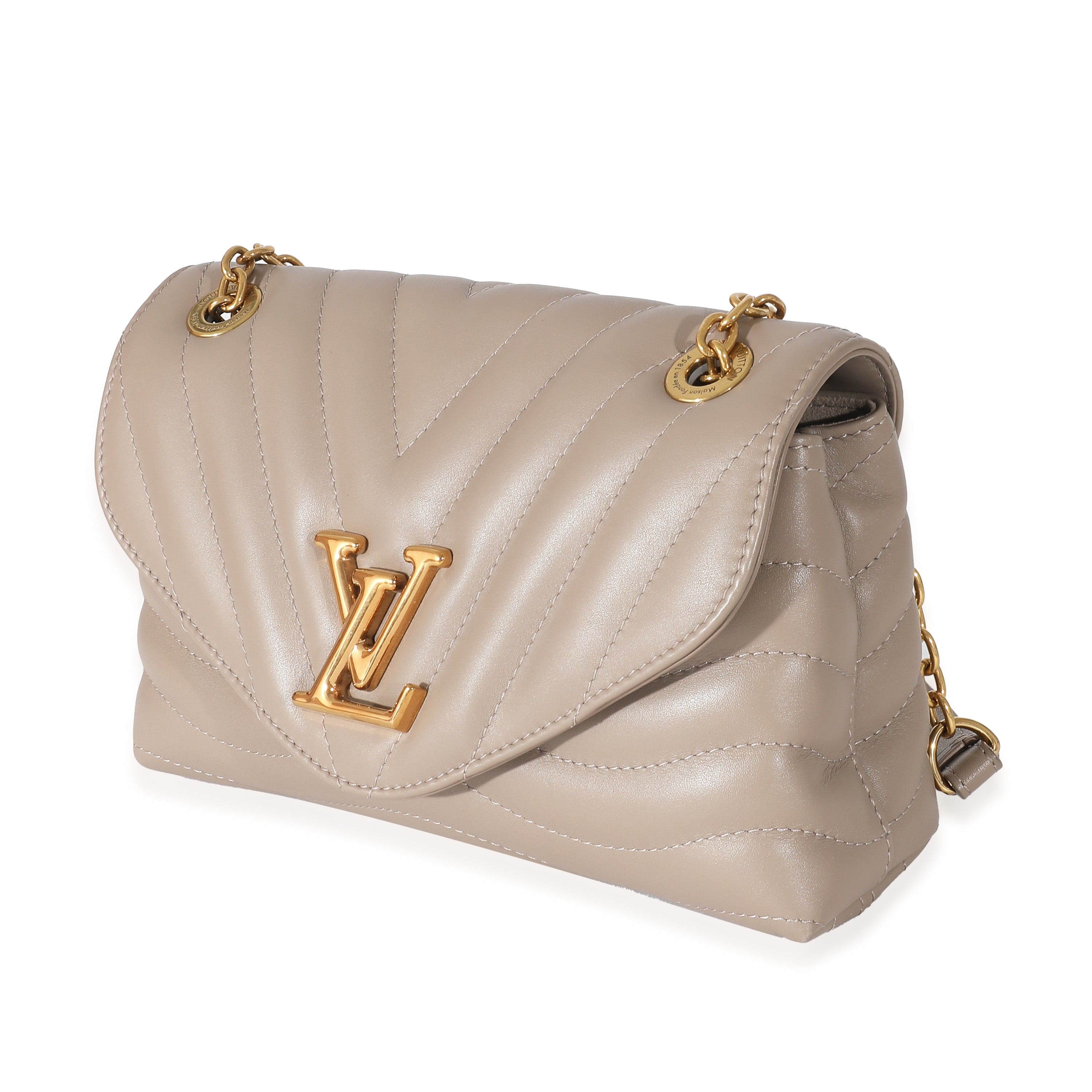 Louis Vuitton Louis Vuitton Taupe Calf Leather New Wave Chain MM