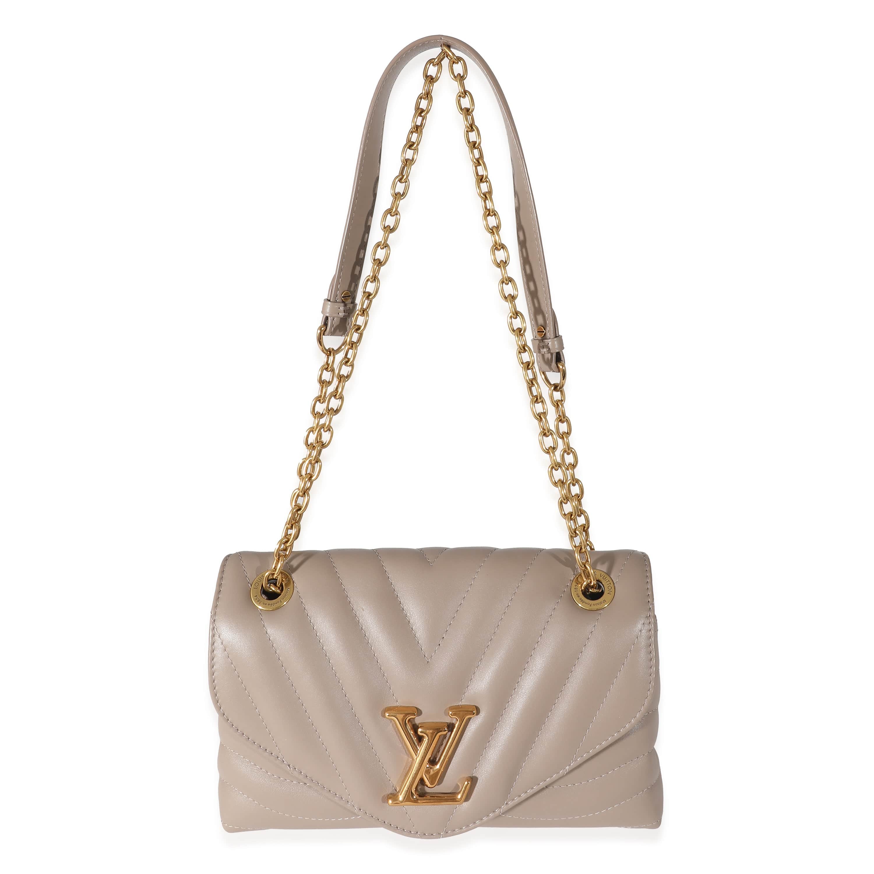 Louis Vuitton Louis Vuitton Taupe Calf Leather New Wave Chain MM