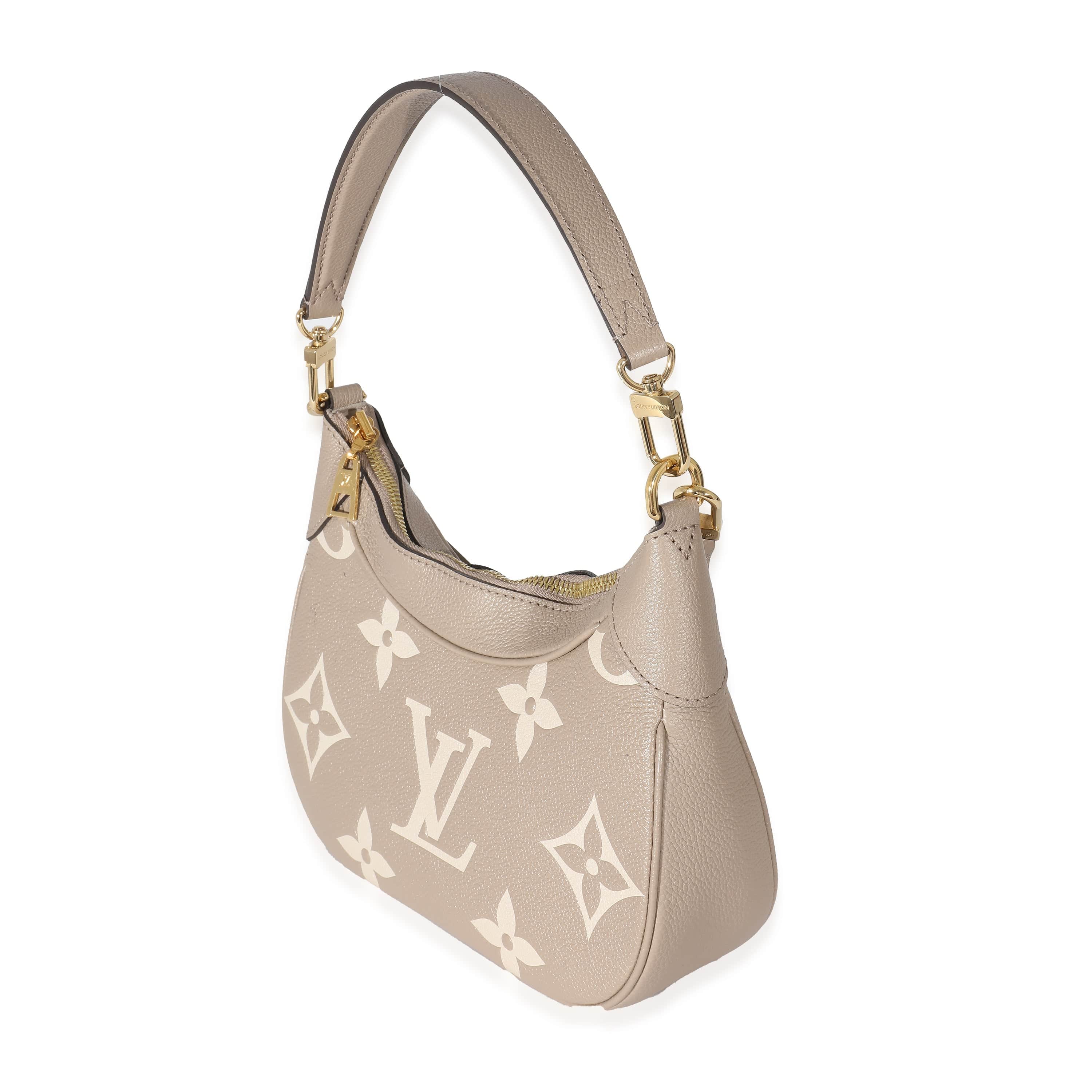 Louis Vuitton Louis Vuitton Tourterelle & Crème Empreinte Monogram Giant Bagatelle NM