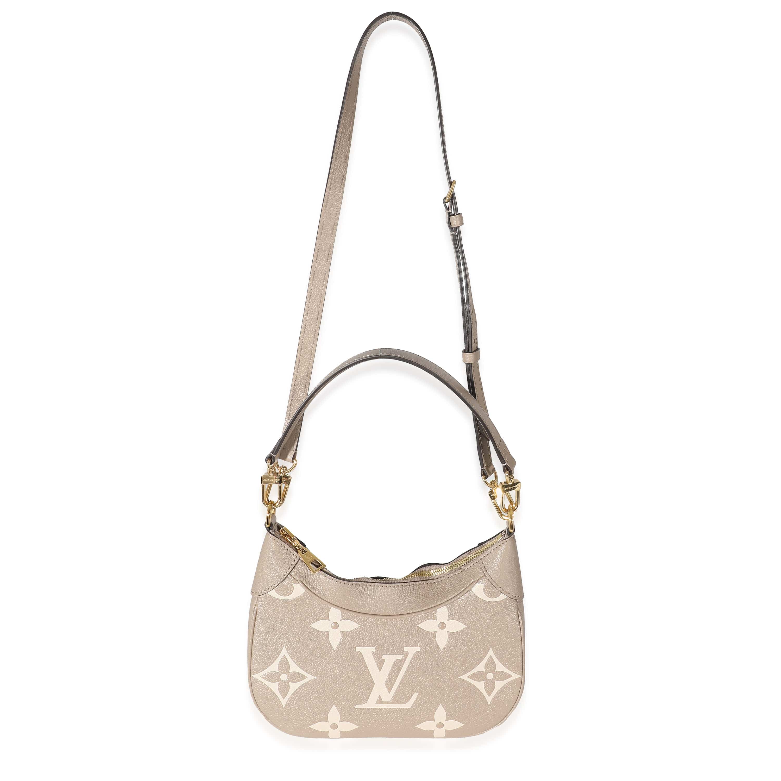 Louis Vuitton Louis Vuitton Tourterelle & Crème Empreinte Monogram Giant Bagatelle NM