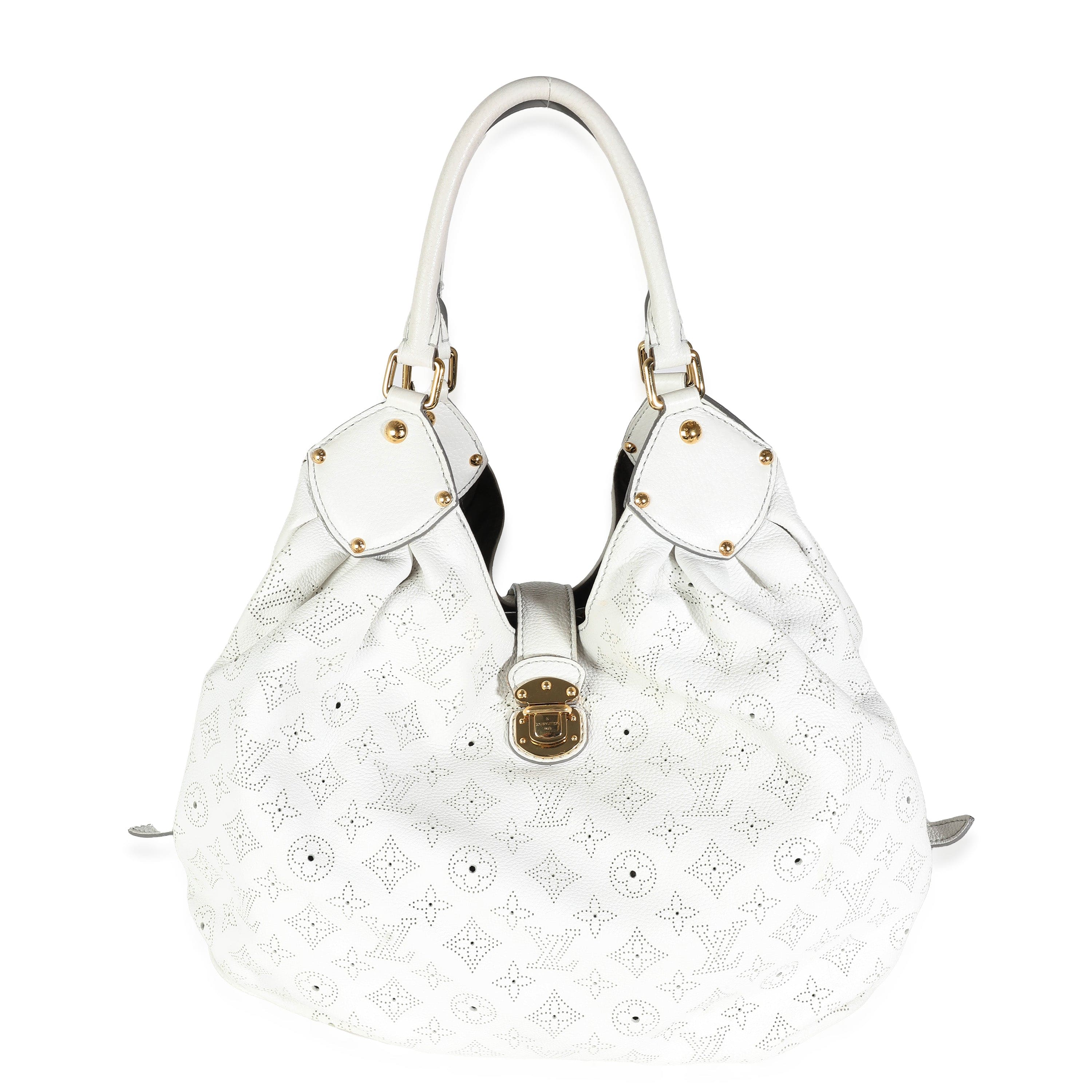 Louis Vuitton Louis Vuitton White Monogram Mahina XL Hobo