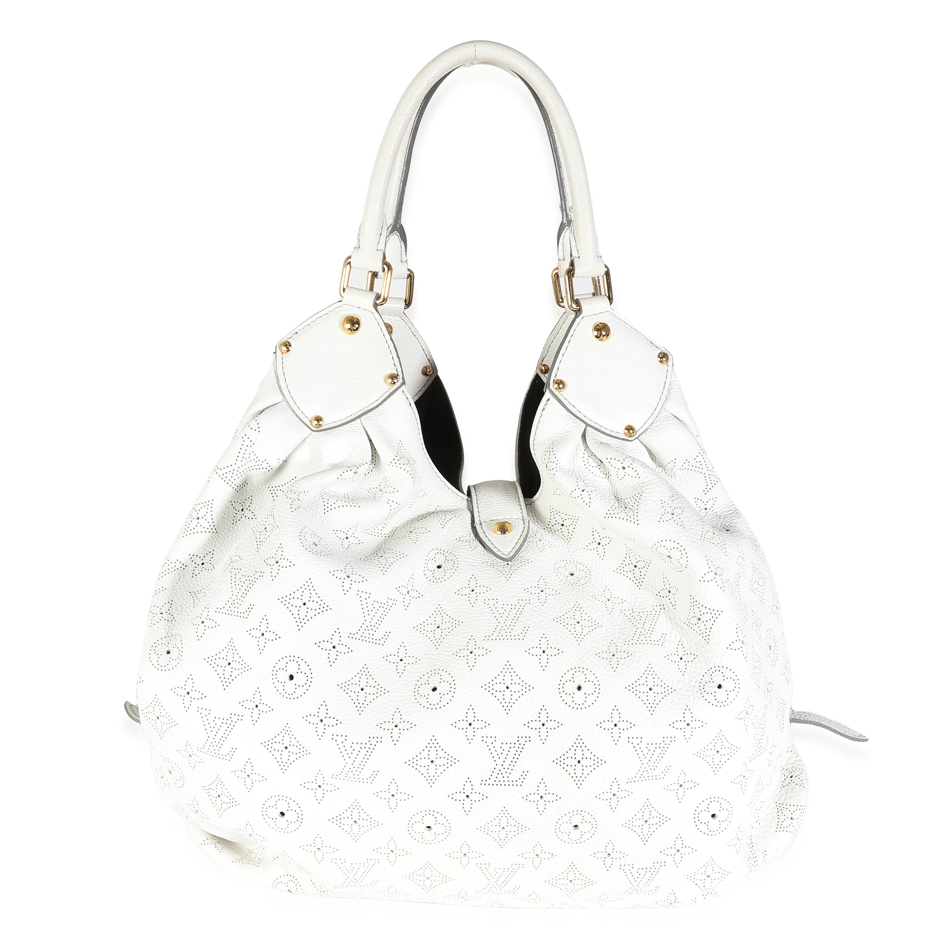 Louis Vuitton Louis Vuitton White Monogram Mahina XL Hobo