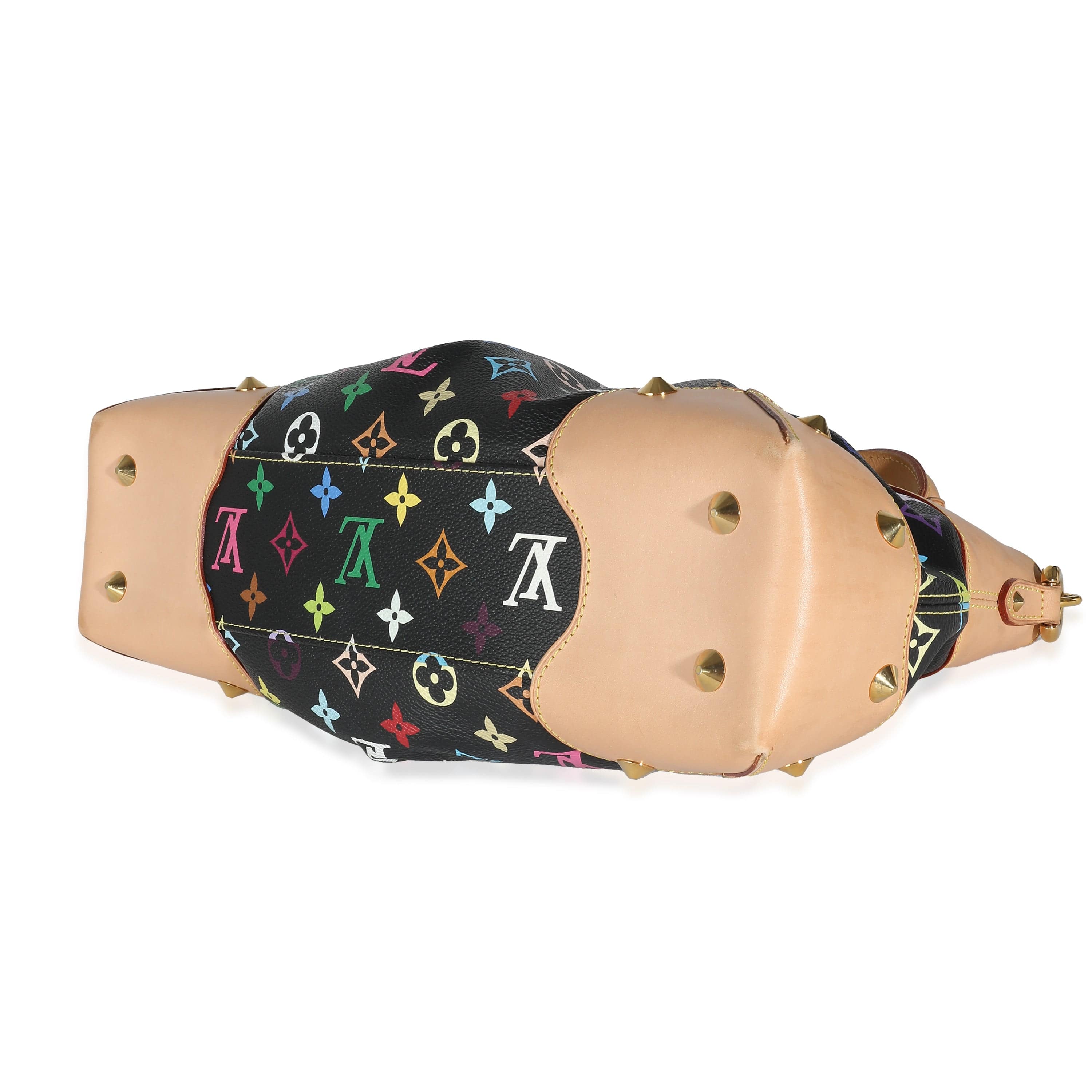 Louis Vuitton Louis Vuitton x Takashi Murakami Black Multicolor Monogram Canvas Judy MM