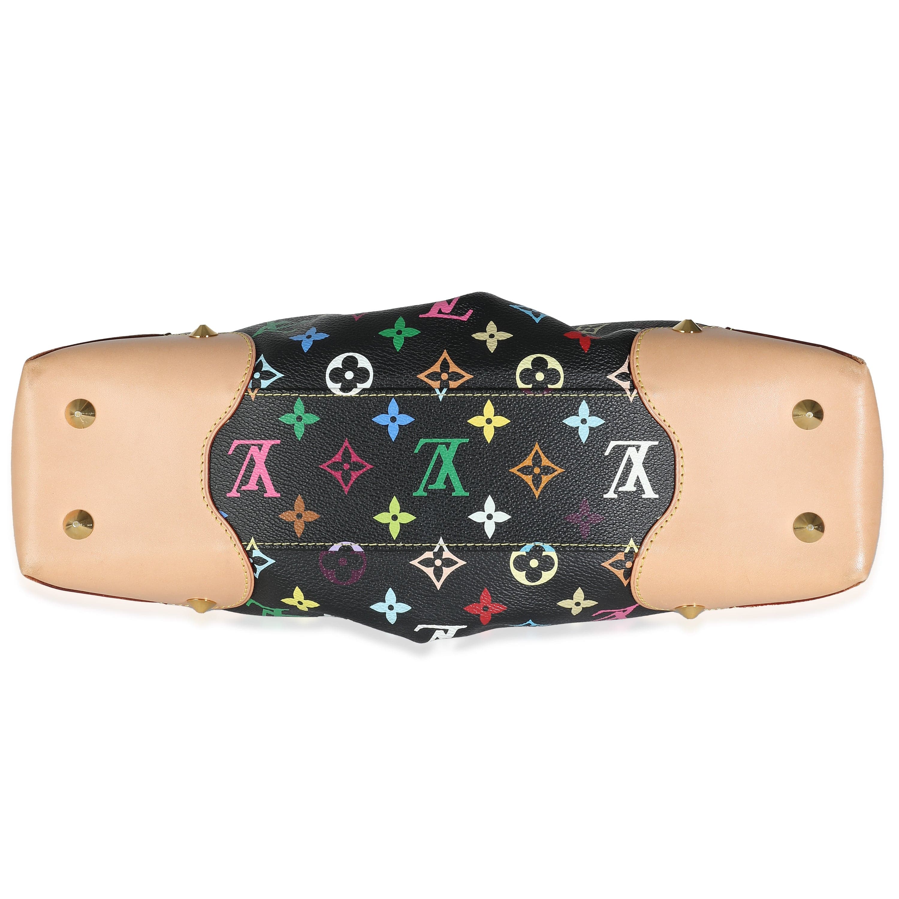 Louis Vuitton Louis Vuitton x Takashi Murakami Black Multicolor Monogram Canvas Judy MM