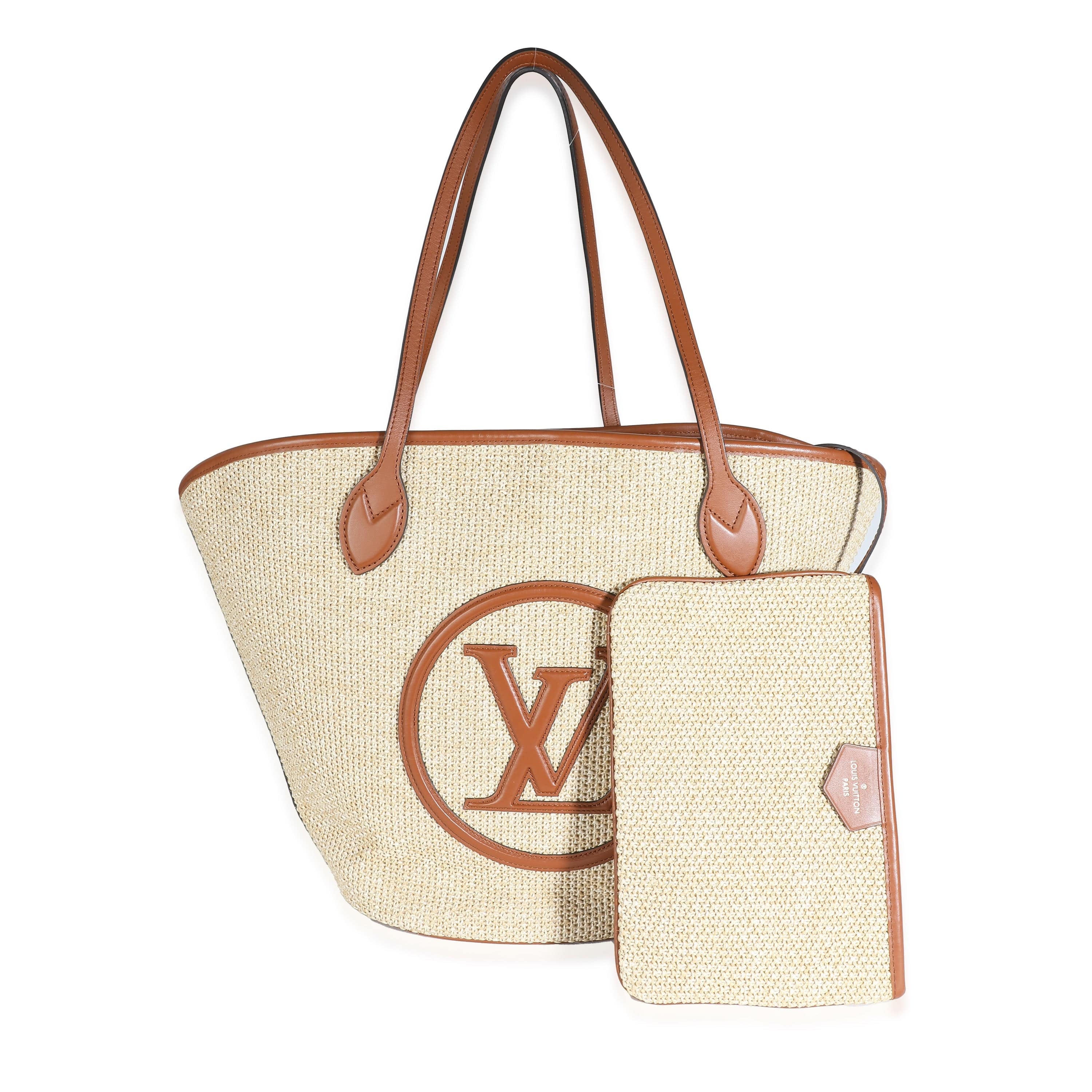 Louis Vuitton LV Caramel Raffia Saint Jacques Tote