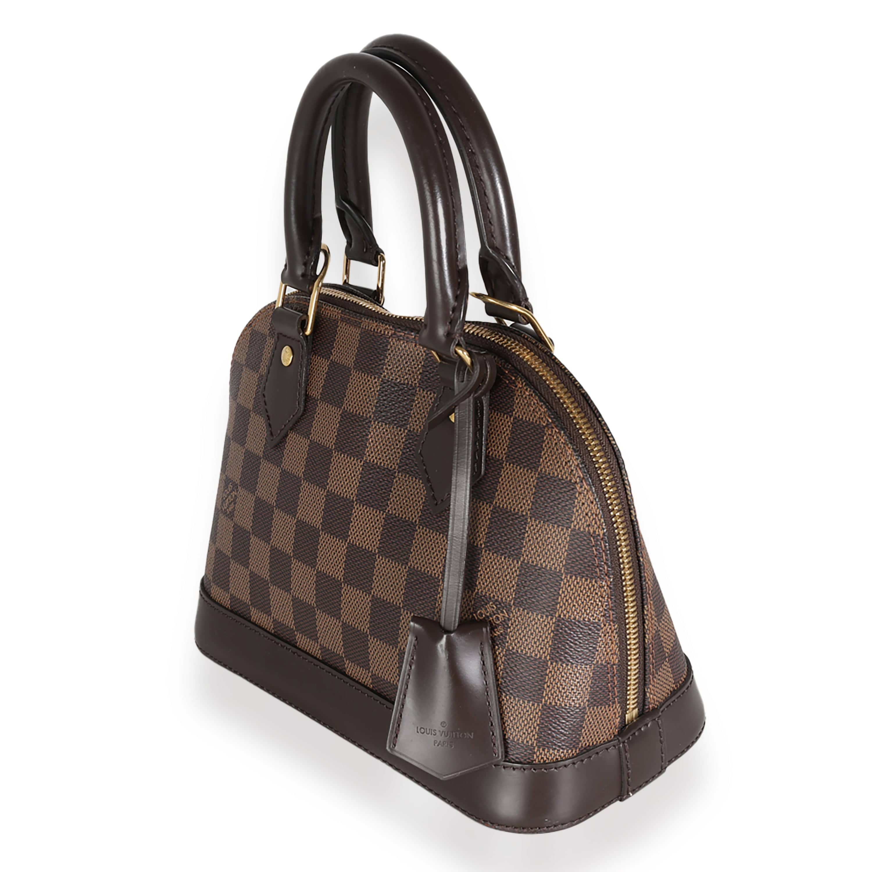 Louis Vuitton LV Damier Ebene Canvas Alma BB