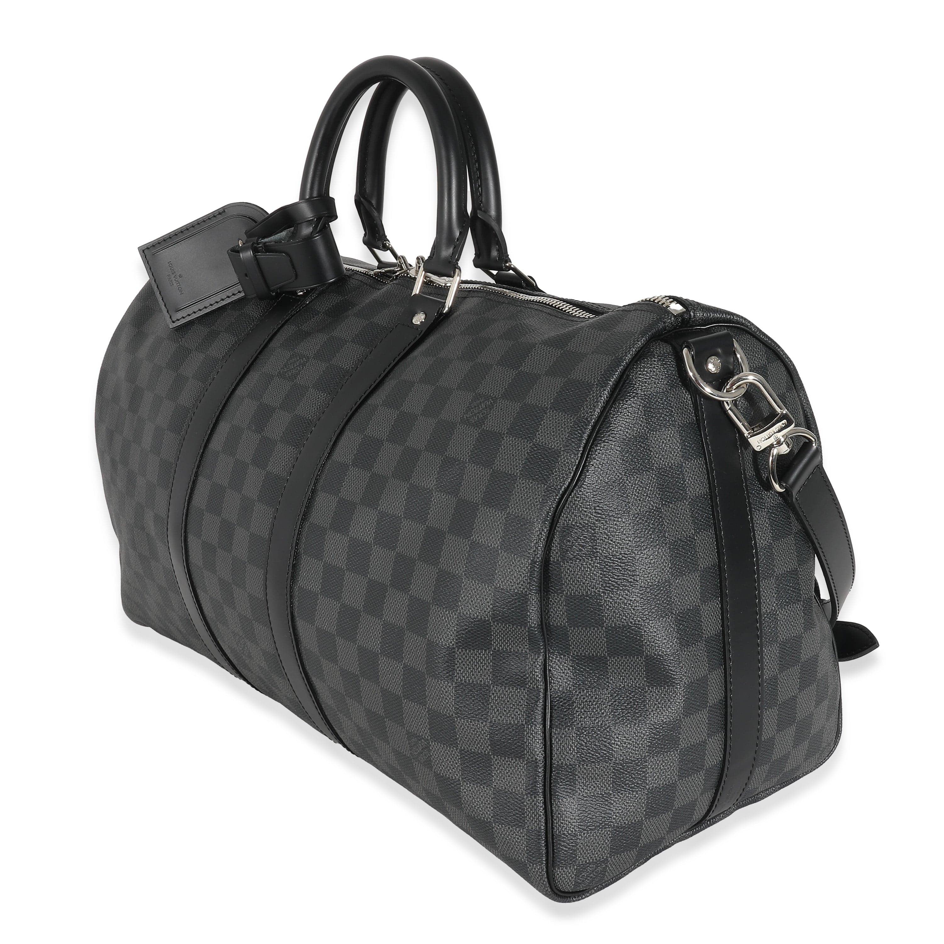 Louis Vuitton LV Damier Graphite Canvas Keepall Bandoulière 45