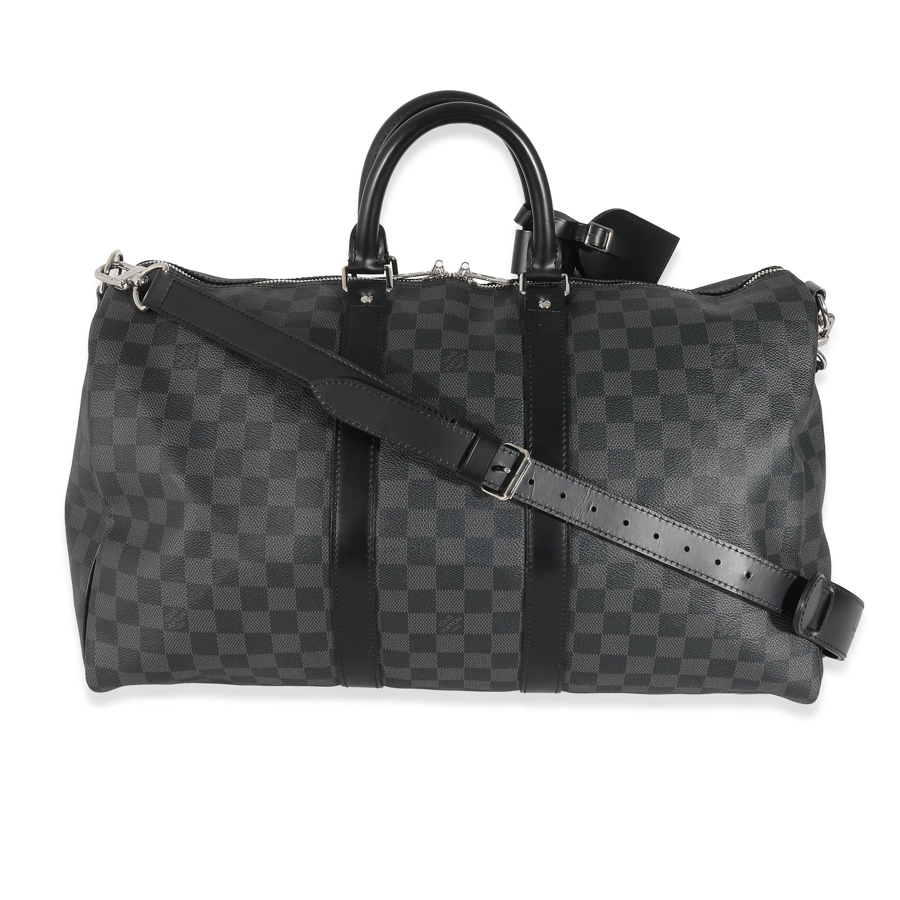 Louis Vuitton LV Damier Graphite Canvas Keepall Bandoulière 45