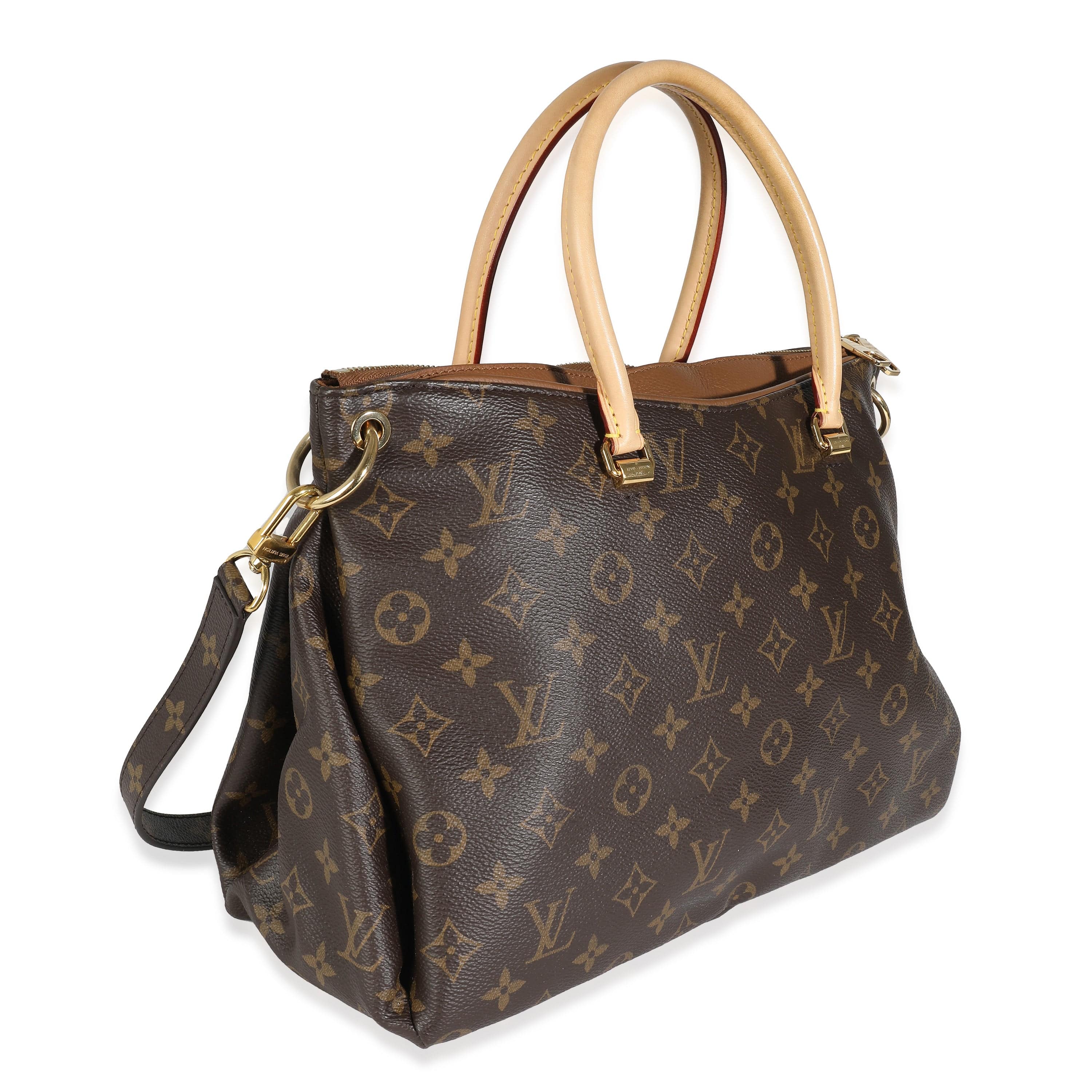 Louis Vuitton LV Havane Monogram Canvas Pallas MM