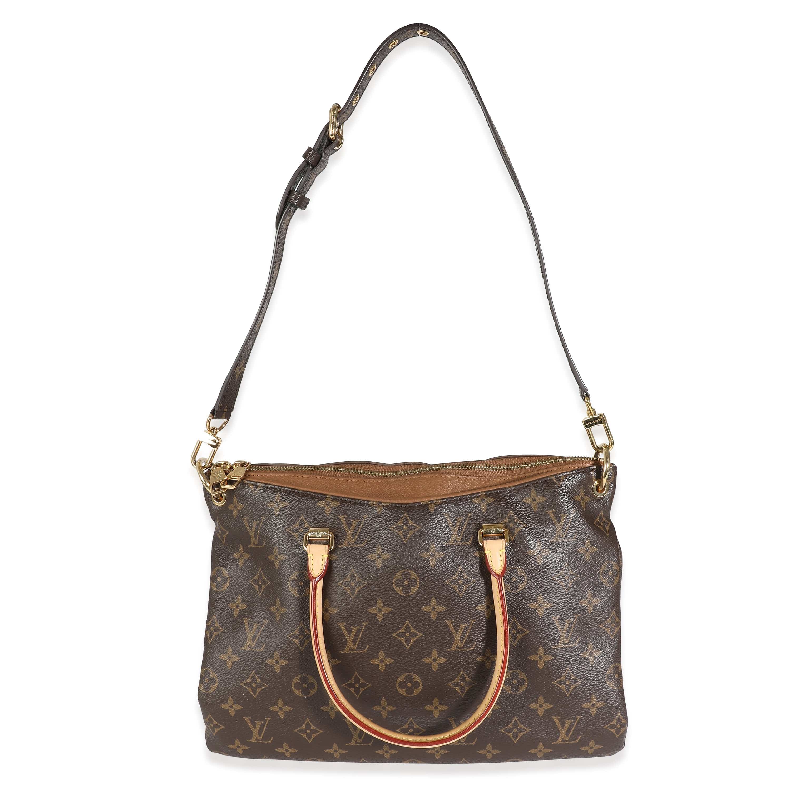 Louis Vuitton LV Havane Monogram Canvas Pallas MM