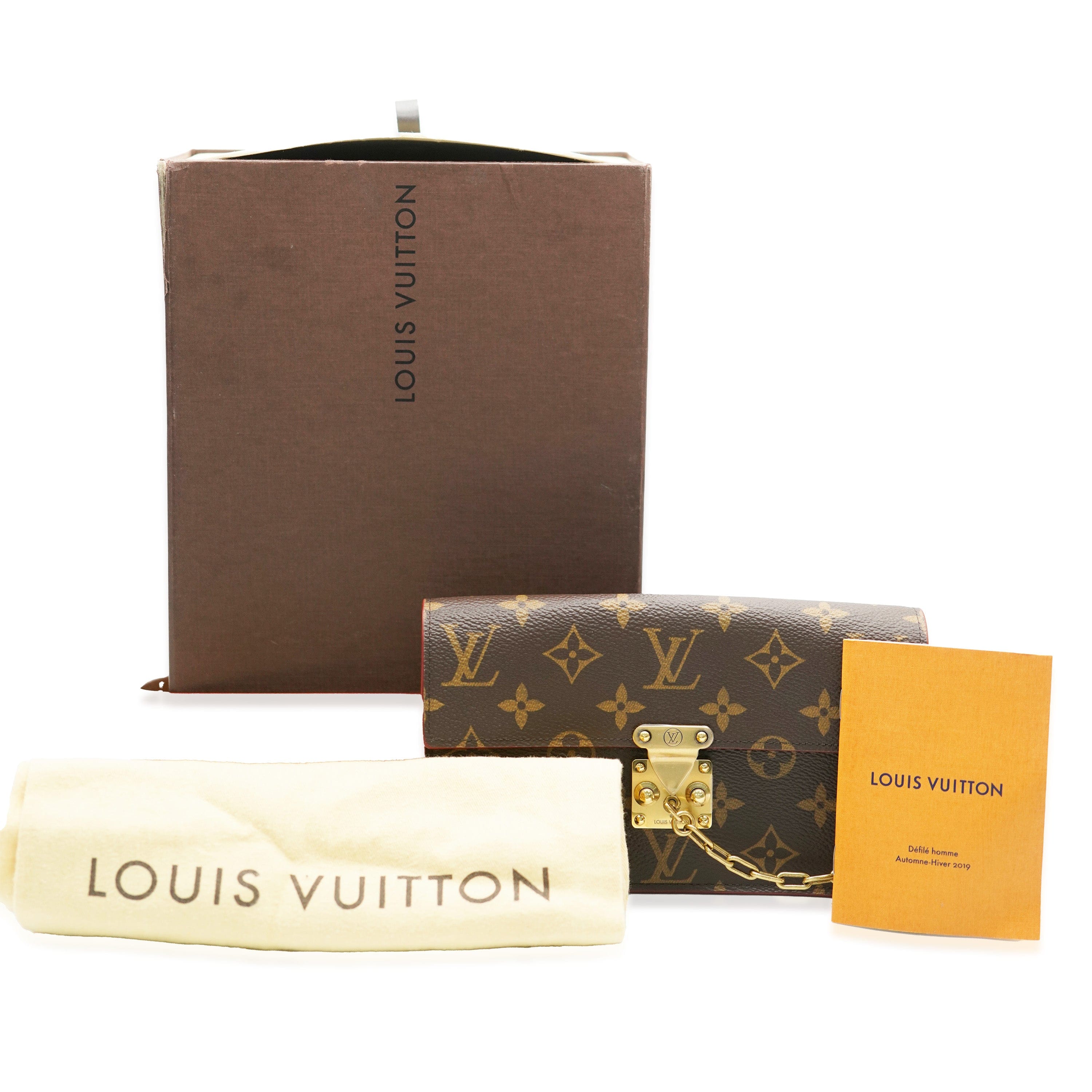 Louis Vuitton Monogram Canvas S Lock Belt Pouch