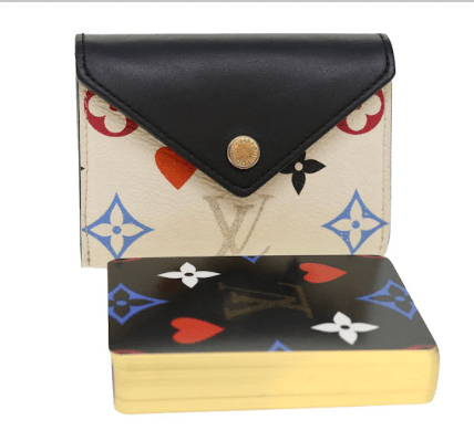 Louis Vuitton LOUIS VUITTON Game On Flower Etui Cartes Arsene Playing Cards GI0584 Auth 40631 ASC2573