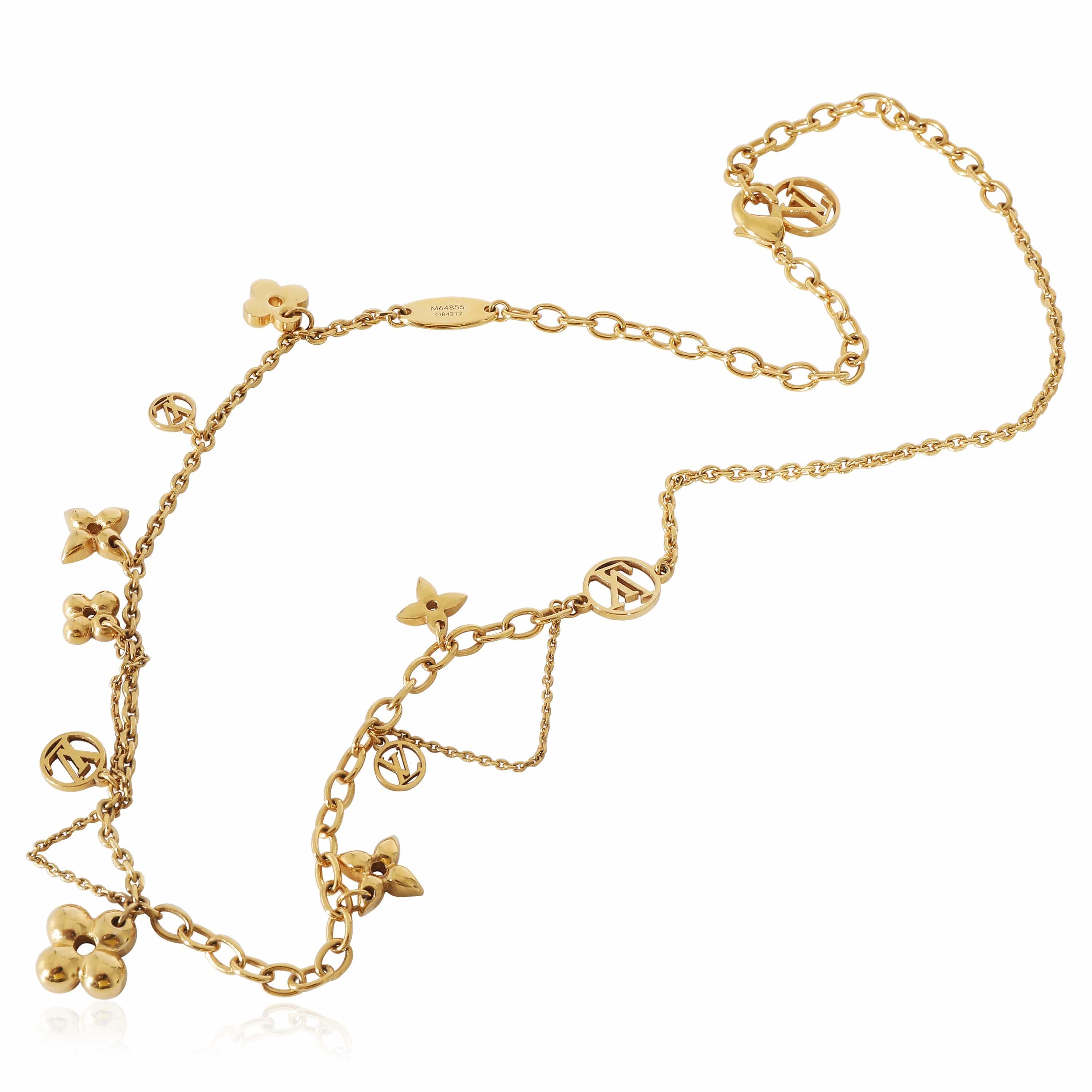 Louis Vuitton Louis Vuitton Blooming Supple Gold Plated Necklace