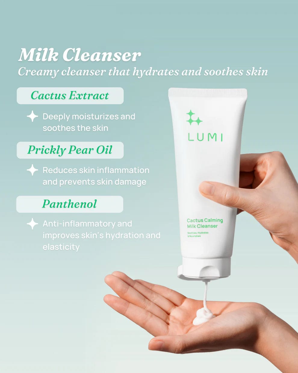 LUMI Beauty LUMI Beauty Cactus Calming Milk Cleanser ANC1019