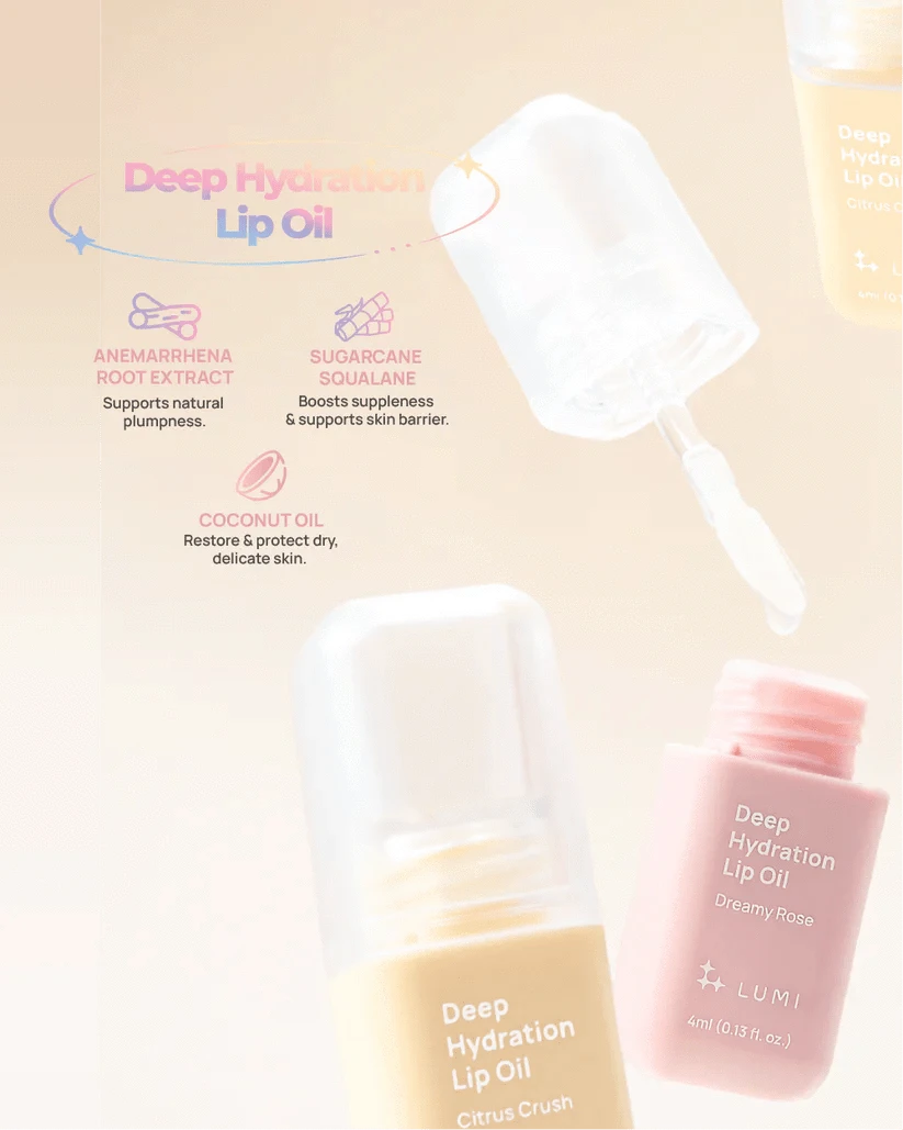 LUMI Beauty LUMI Deep Hydration Lip Oi 4ml - Citrus Crush ANC1293