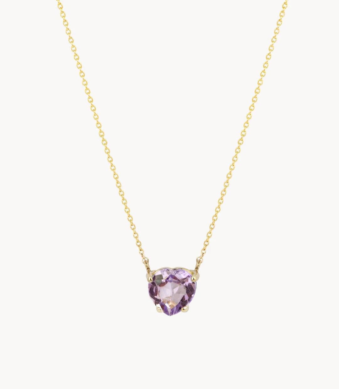 Luxury Promise honor's lilac heart necklace AVC1294