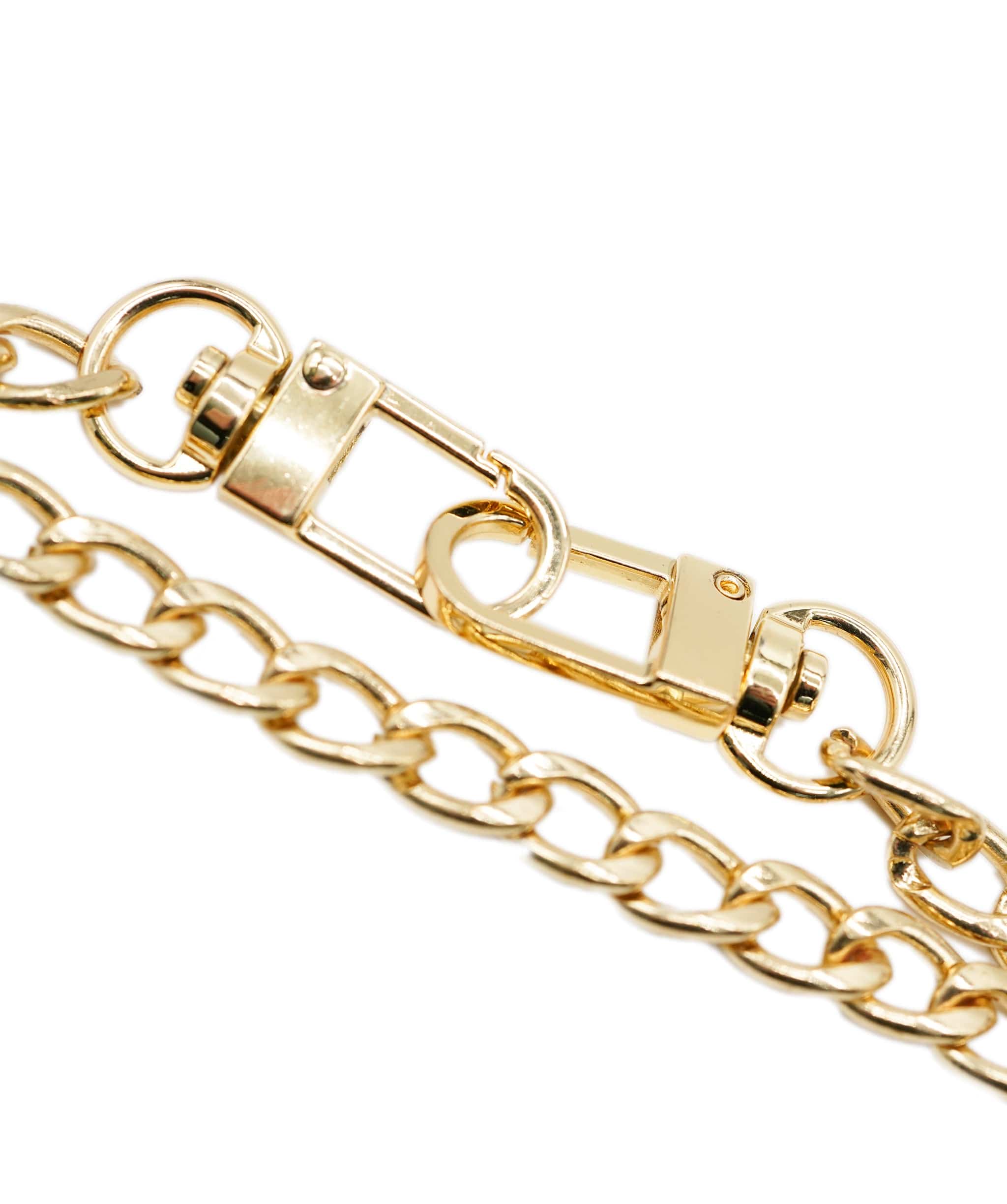 Luxury Promise Luxury Replica
 Double Layer Gold Chunky Chain NW2344