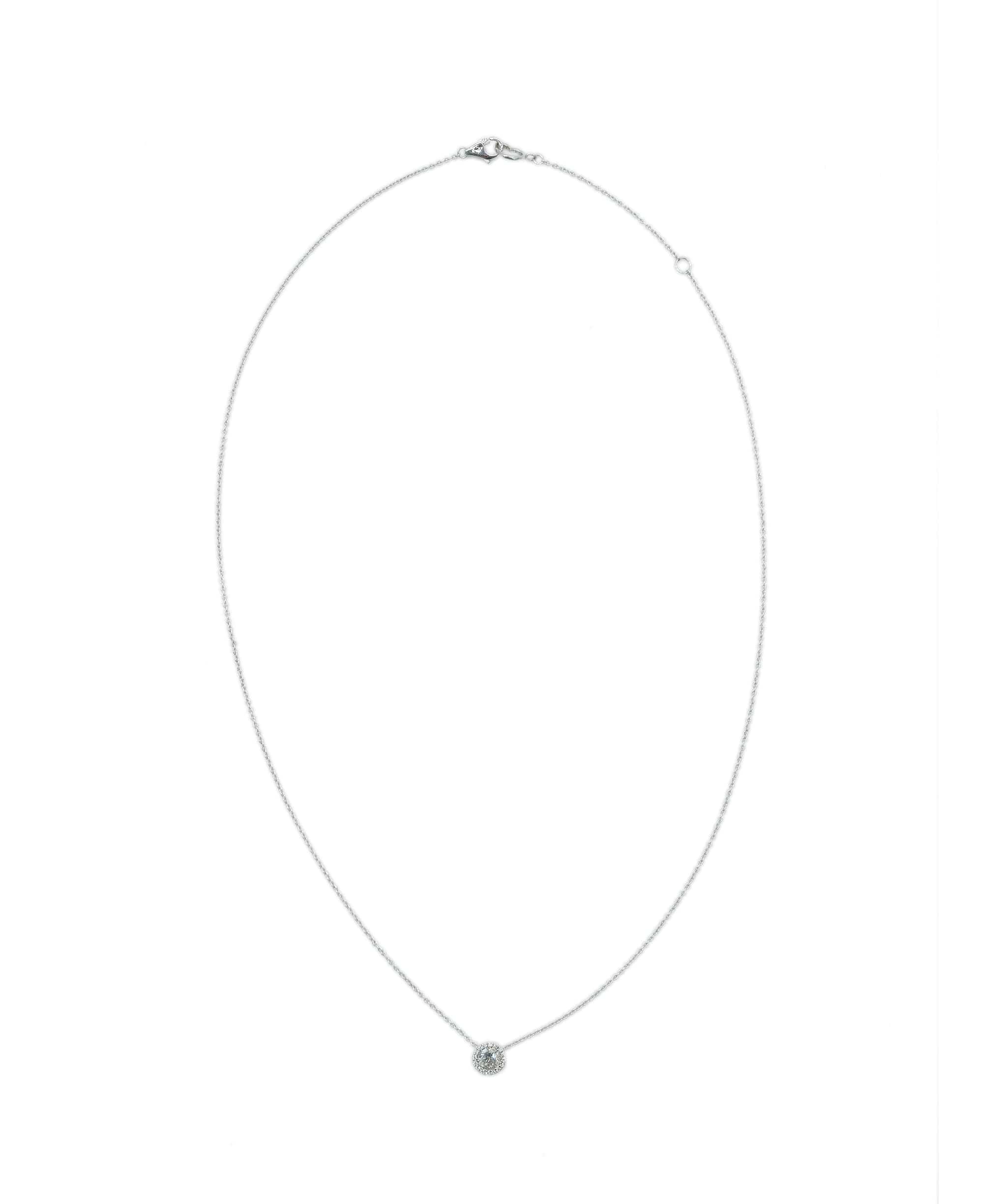 Luxury Promise Ponte Vecchio diamond 0.259/0.05ct necklace 40cm ASL8465