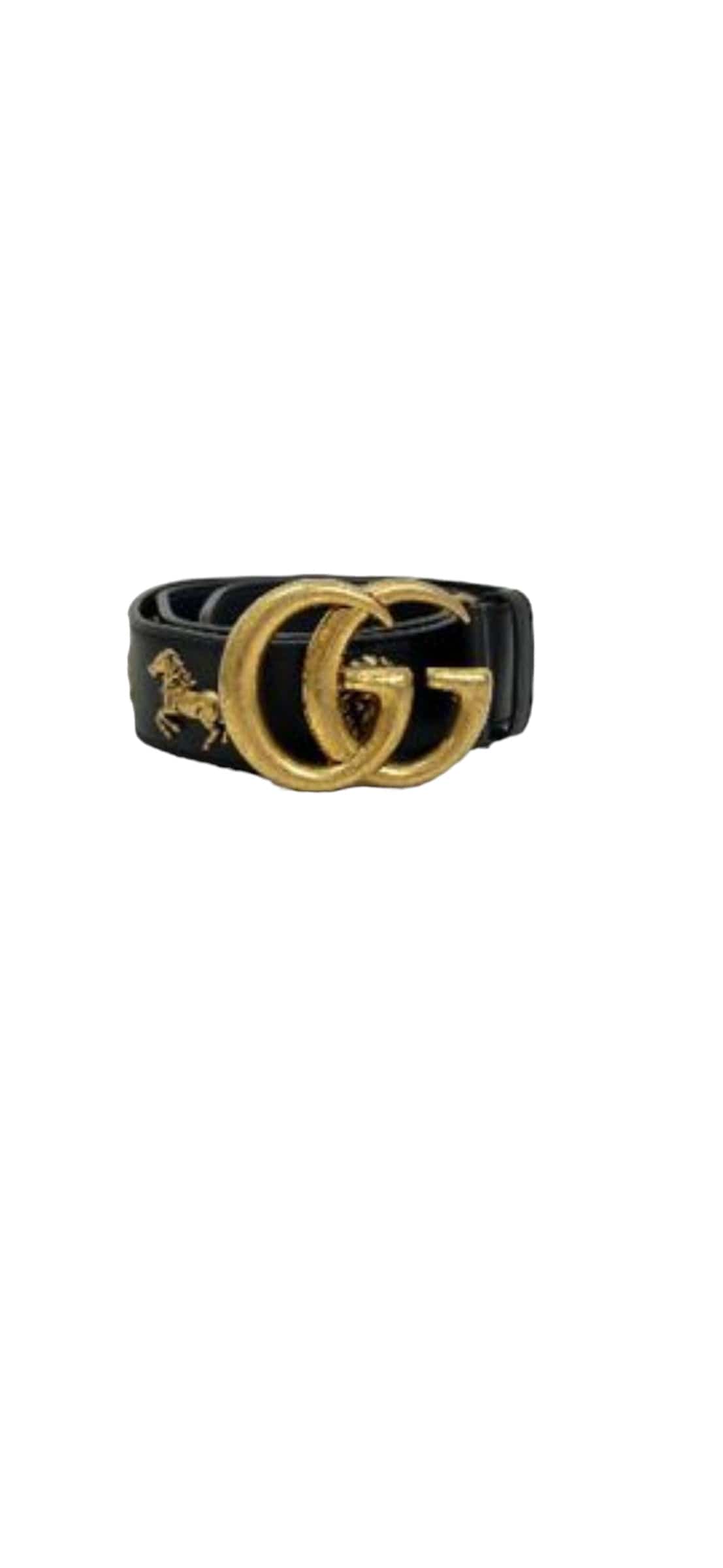 Luxury Promise Gucci Belt with Gold Hardware & Charms - 80cm