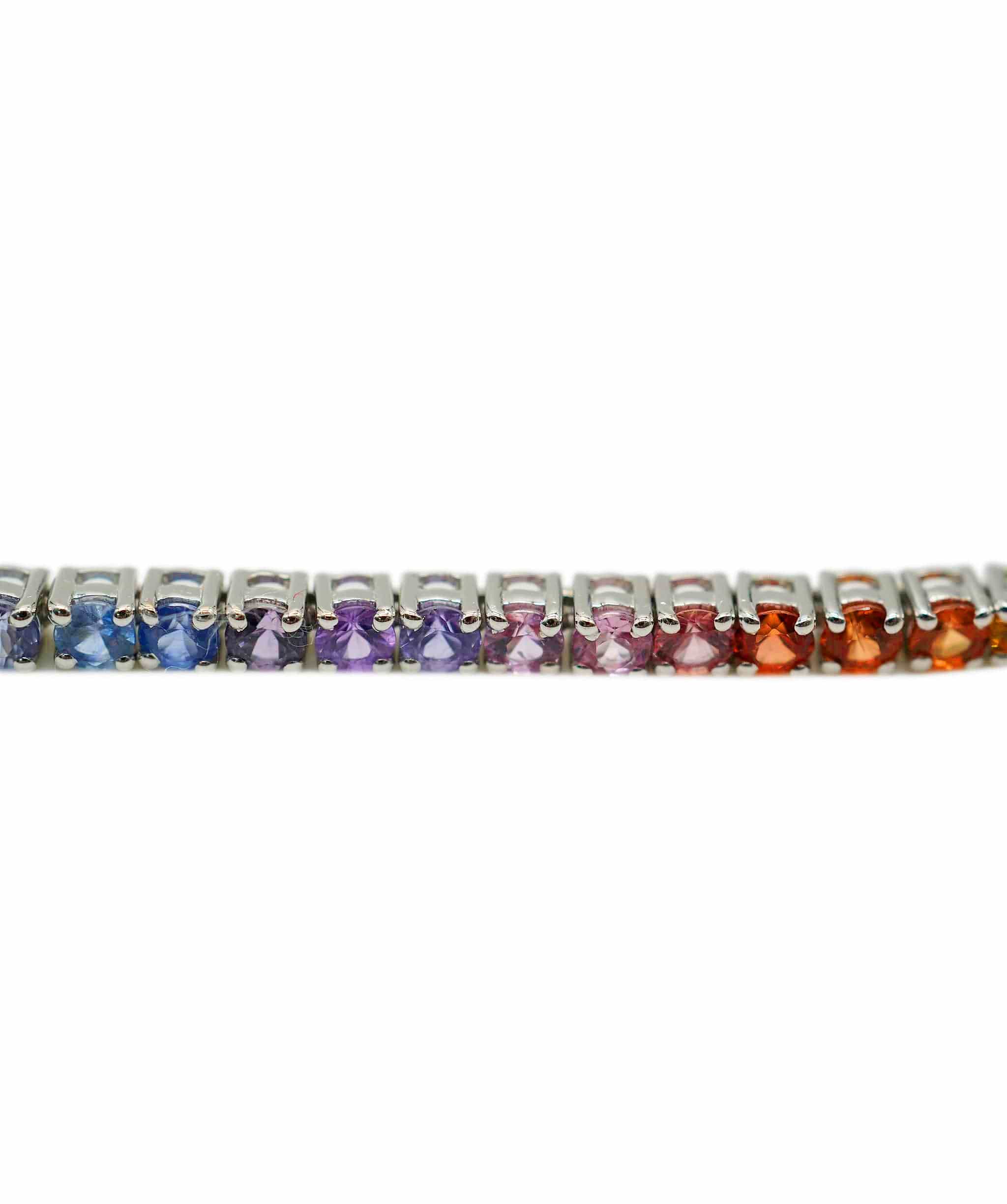 Luxury Promise Multi Colour Sapphire Tennis Bracelet