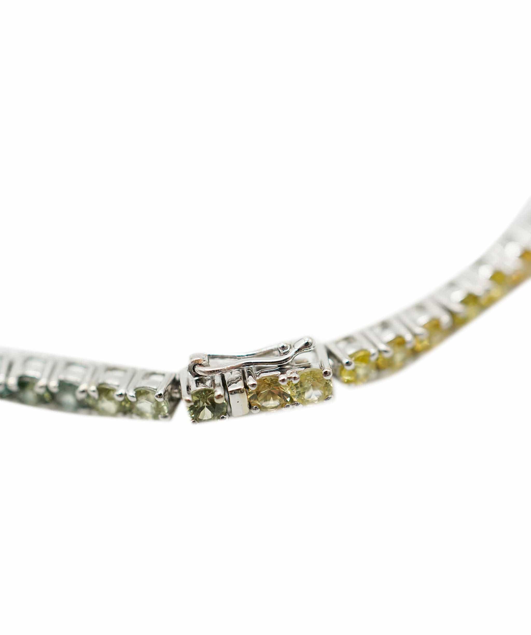 Luxury Promise Multi Colour Sapphire Tennis Bracelet