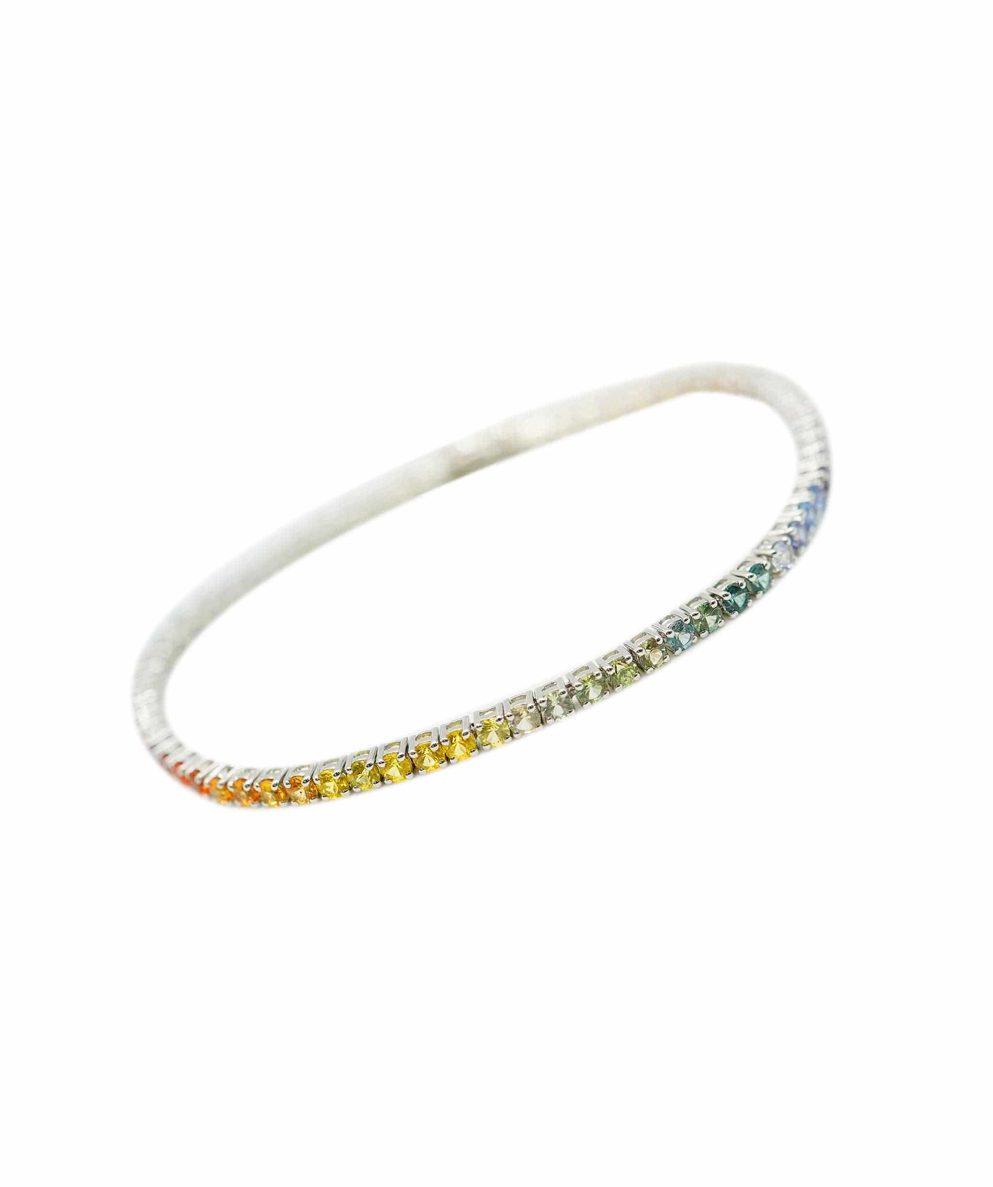 Luxury Promise Multi Colour Sapphire Tennis Bracelet