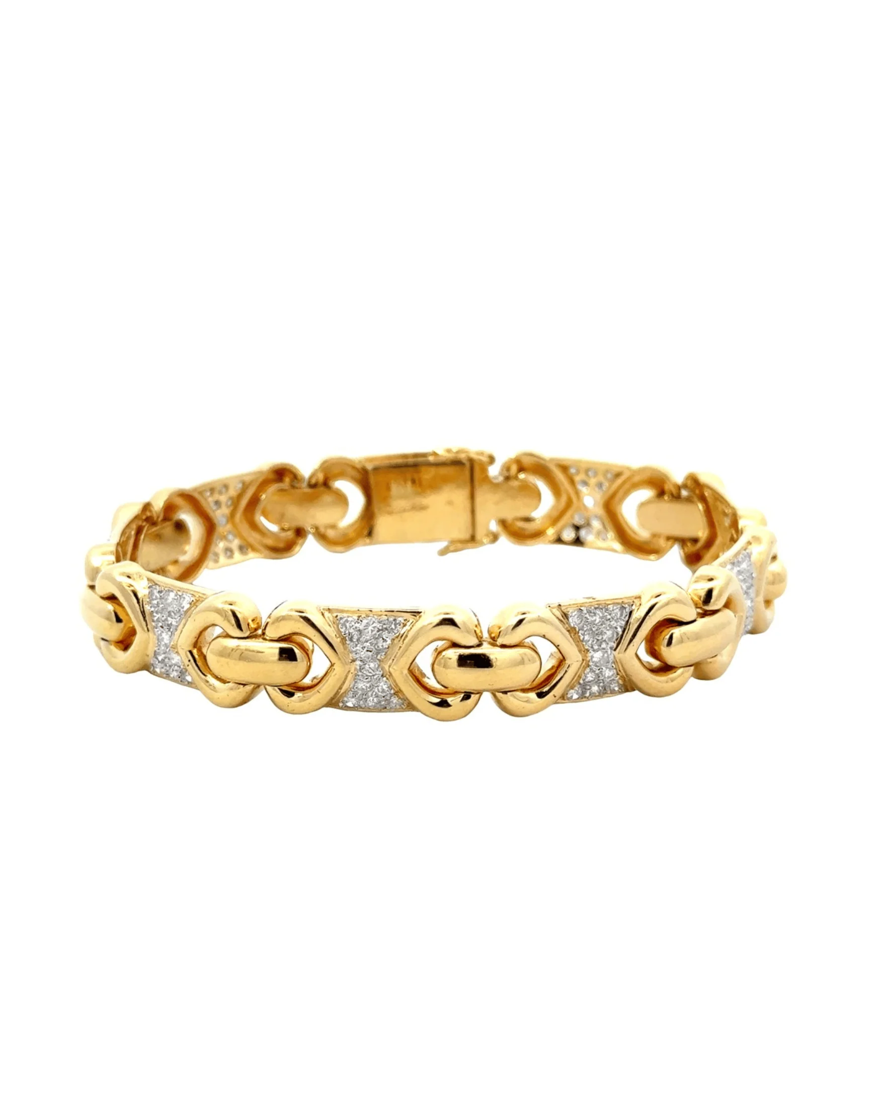 Luxury Promise BVLGARI Diamond Bracelet in 18K / D19.28ct (18.5cm) 4041 JJC0596