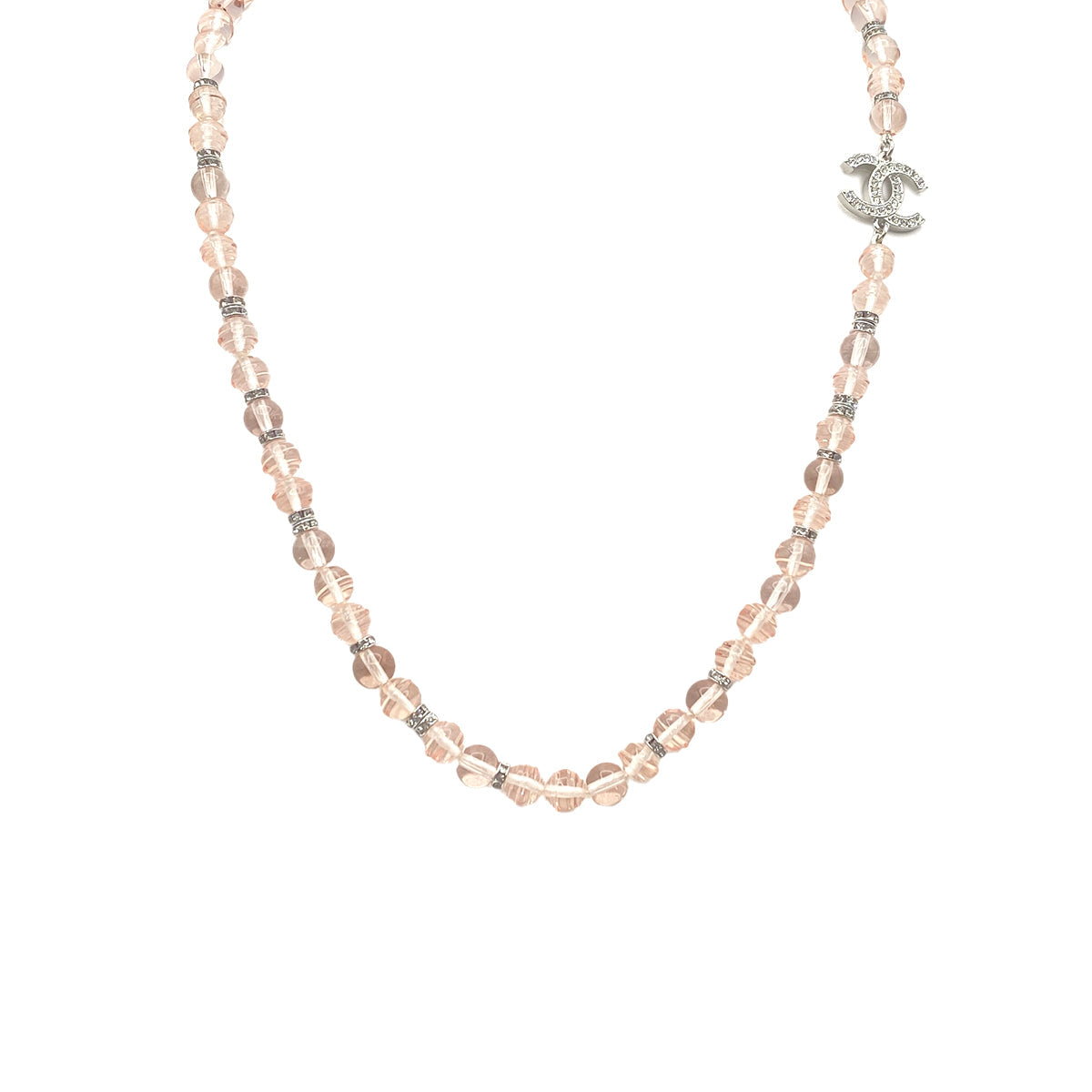 LUXURY PROMISE CHANEL NECKLACE COCOMARK BEADS RHINESTONE ACCESSORY B23S 90271925