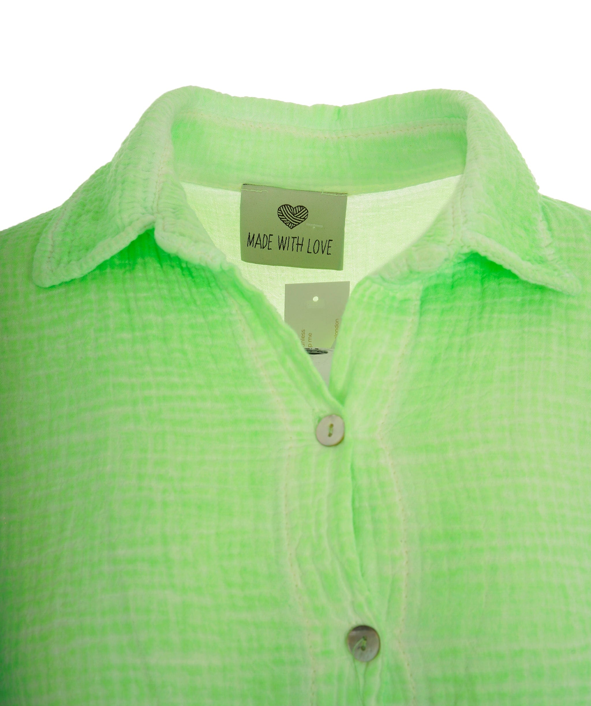 Luxury Promise Cleo neon green sequin eye shirt ASL8283