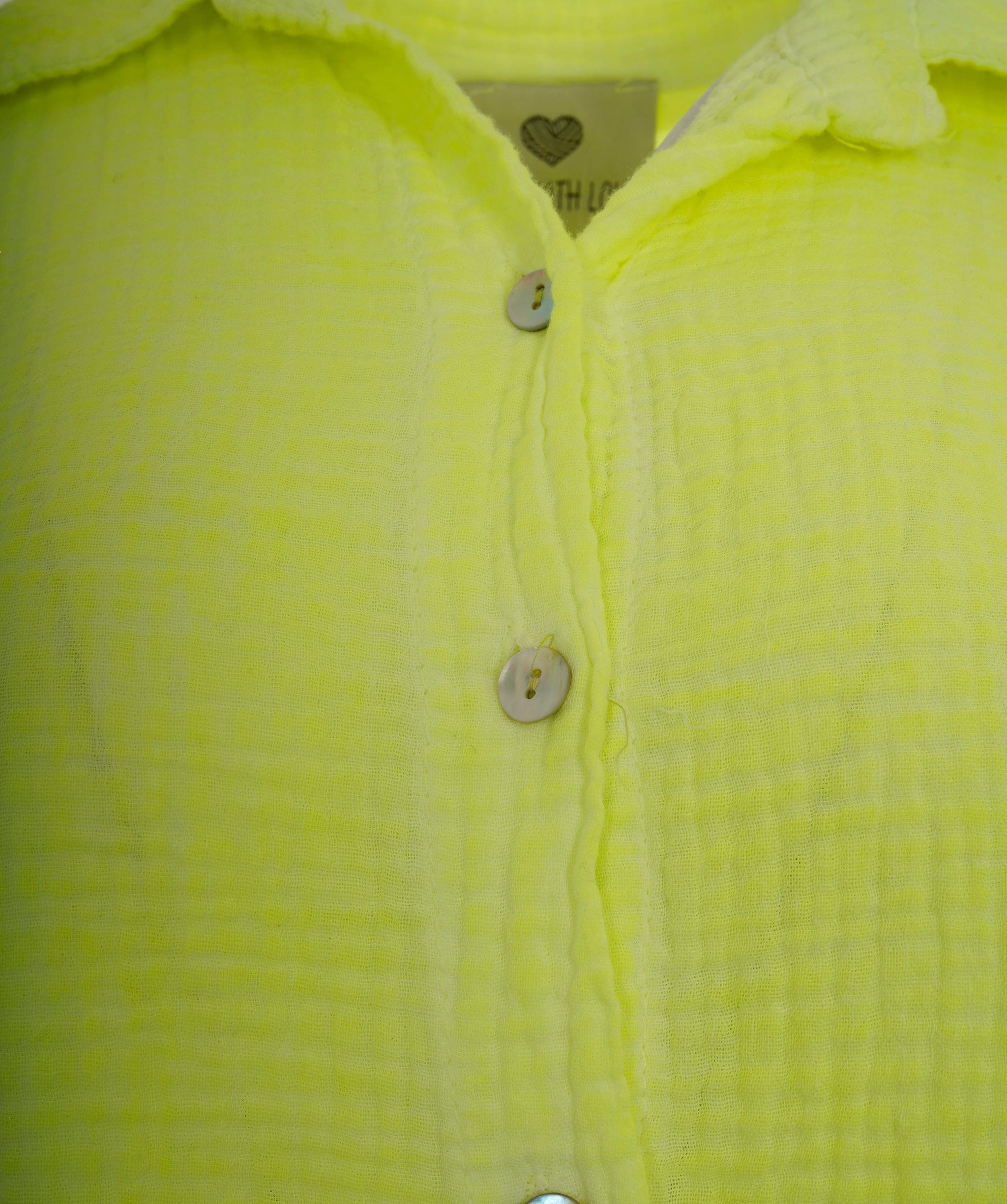 Luxury Promise Cleo neon yellow sequin eye shirt ASL8282