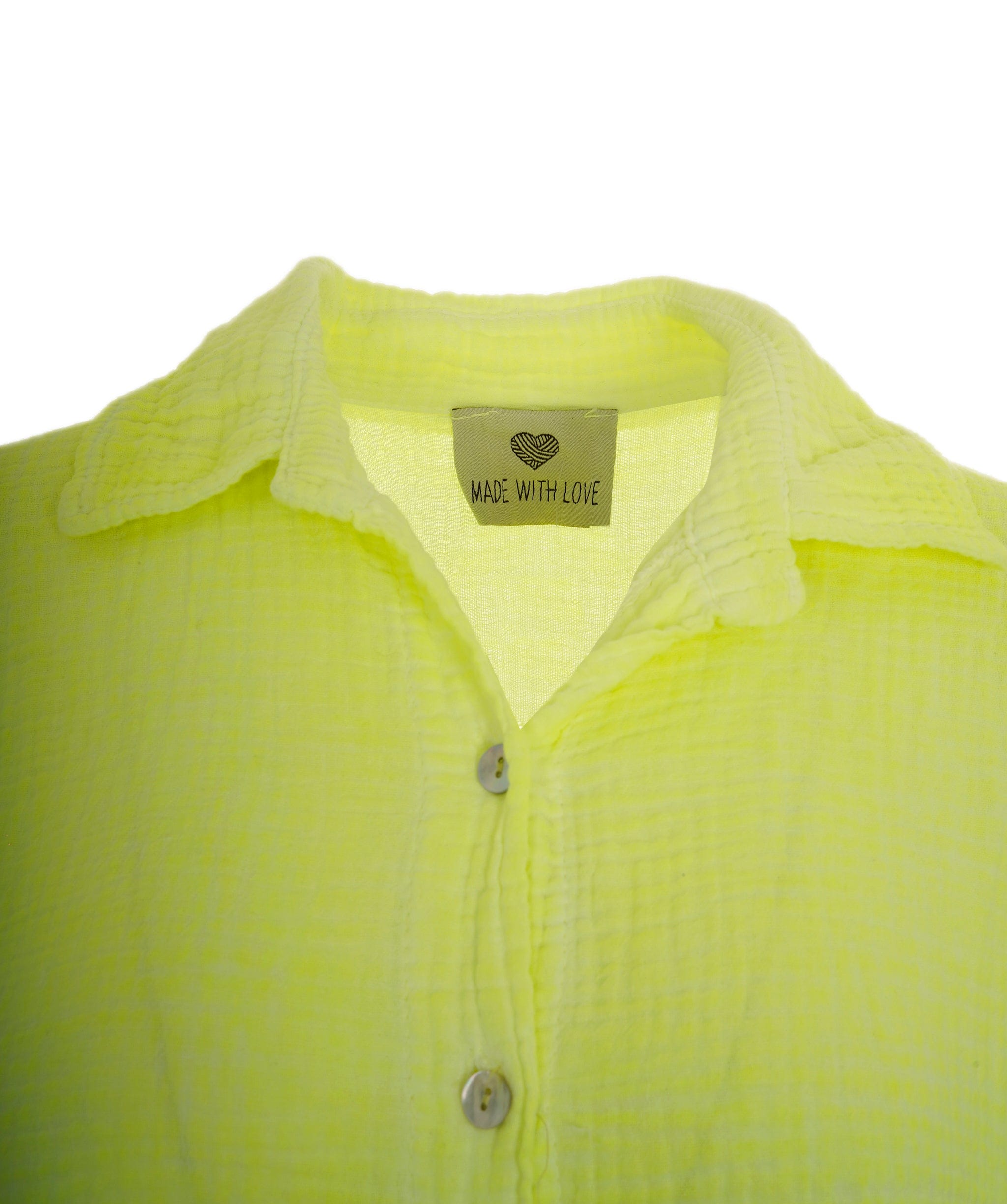 Luxury Promise Cleo neon yellow sequin eye shirt ASL8282