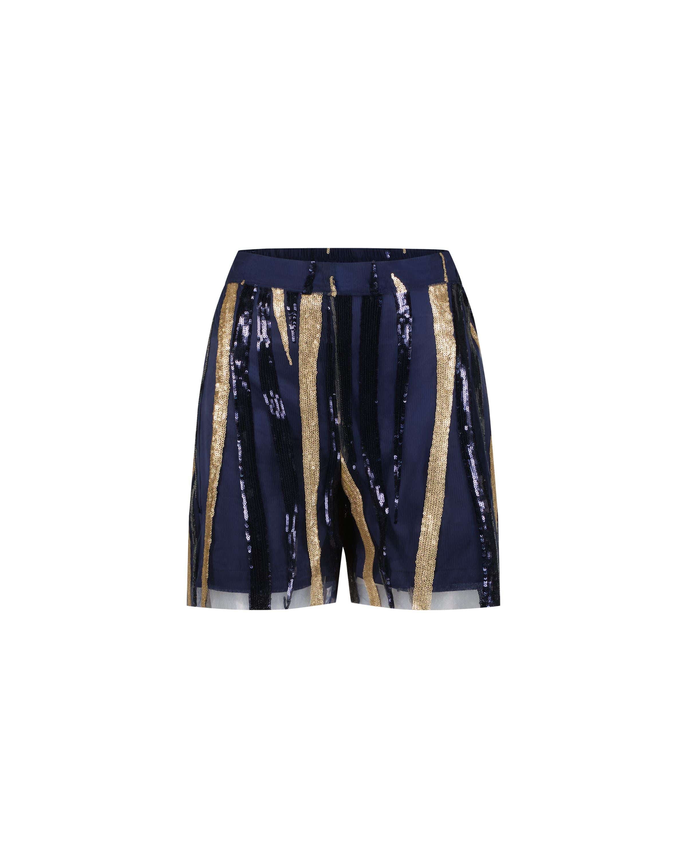 Luxury Promise Taira Palm Navy Shorts Size: XS ASC1992