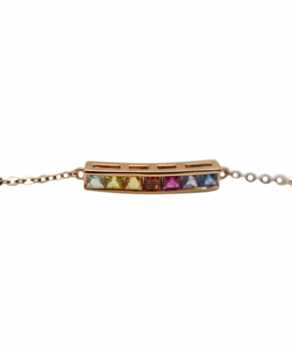 A multi-coloured sapphire bracelet AHL1025