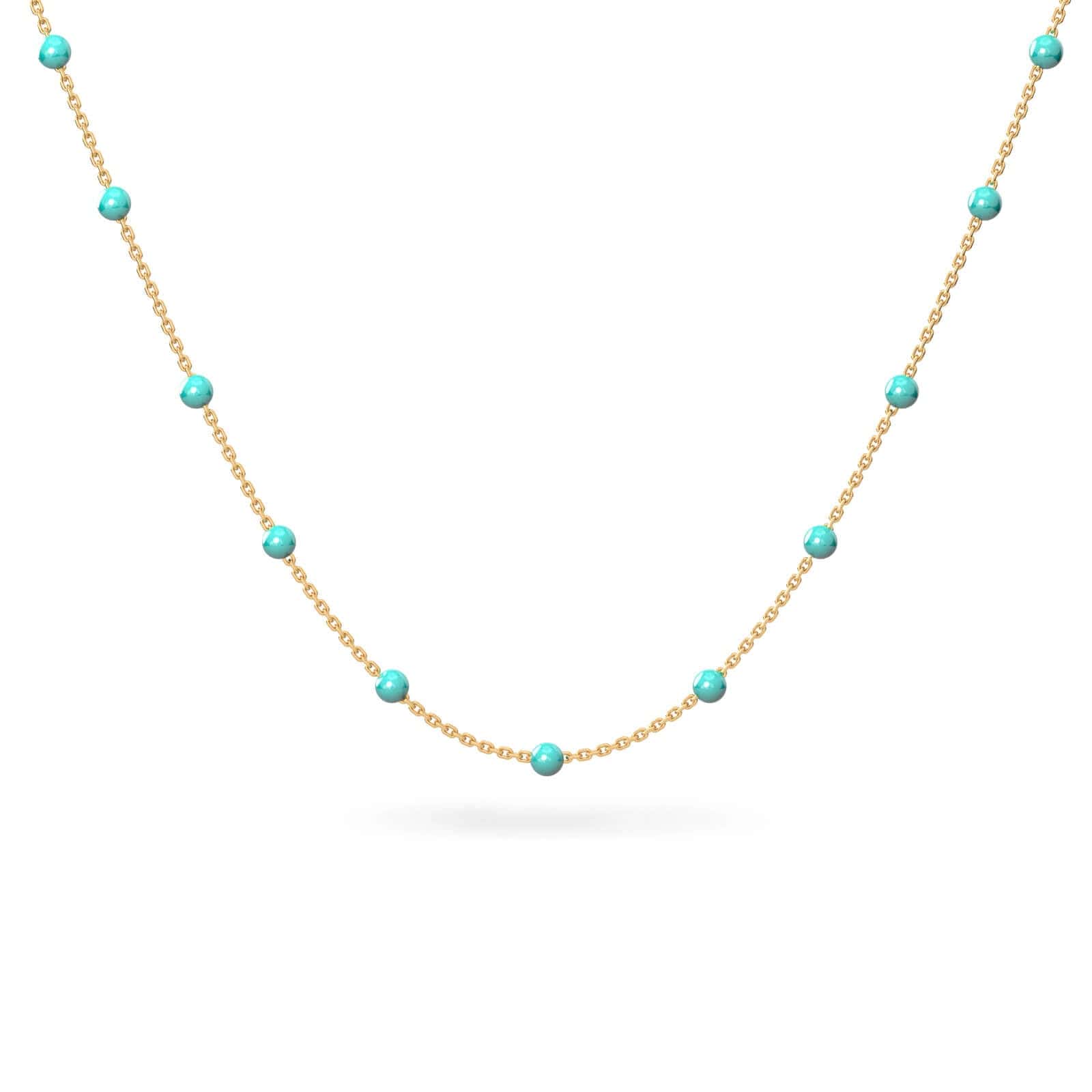 Luxury Promise Choker Constellation Turquoise 18k Yellow Gold ASC4526