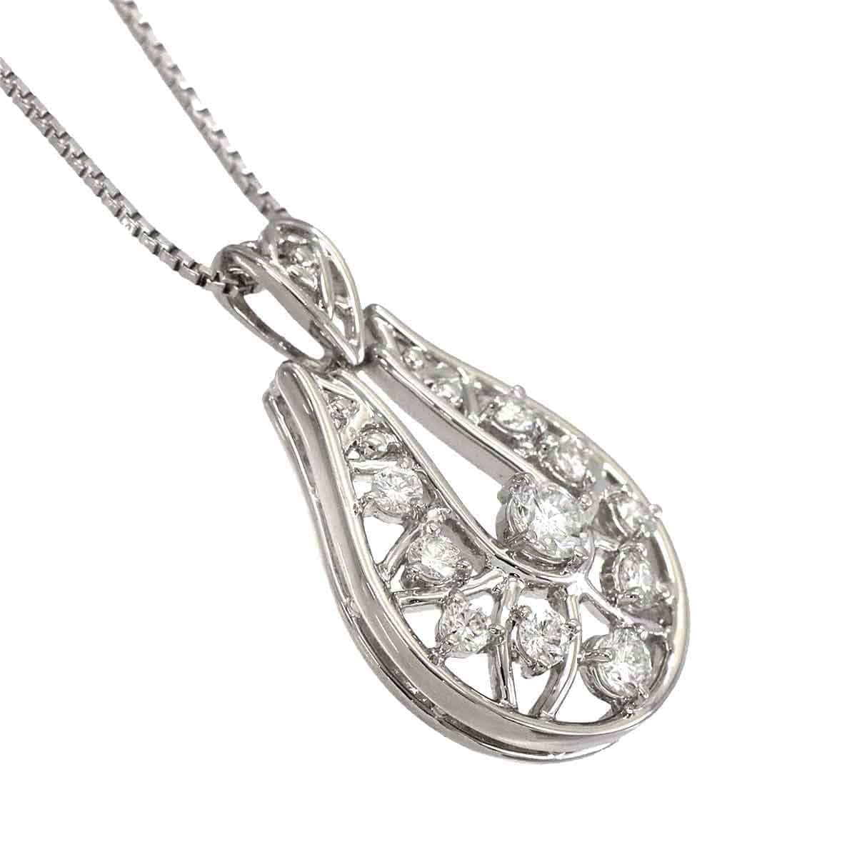 Luxury Promise Diamond 0.51ct Necklace 40cm Pt ASL8783