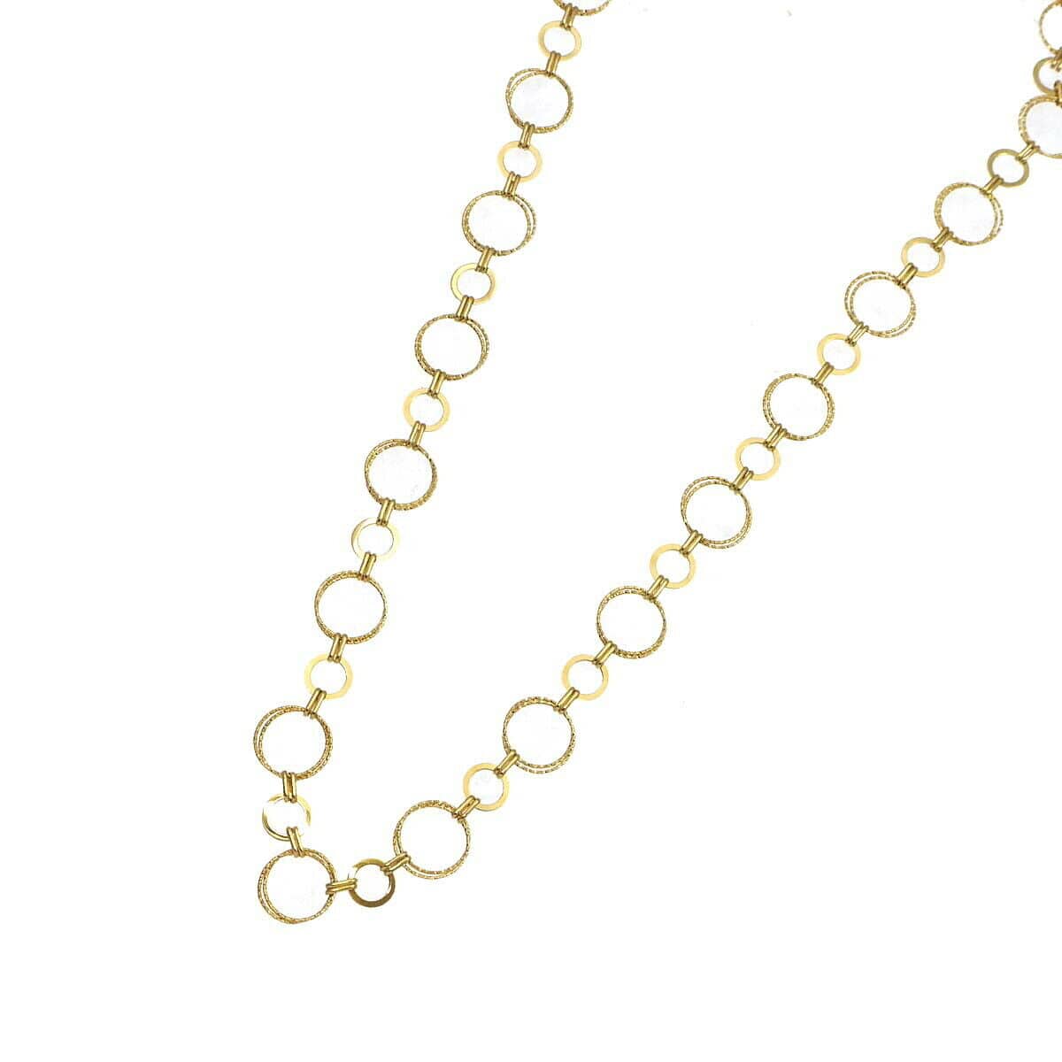 Luxury Promise Long Necklace 18K K18 YG Yellow Gold 750 LP90194774 ASC4028