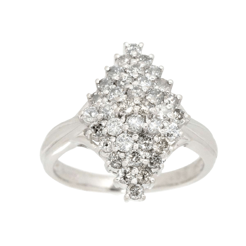 Luxury Promise Ring No. 10 Diamond 1.00ct Pt ASL8769