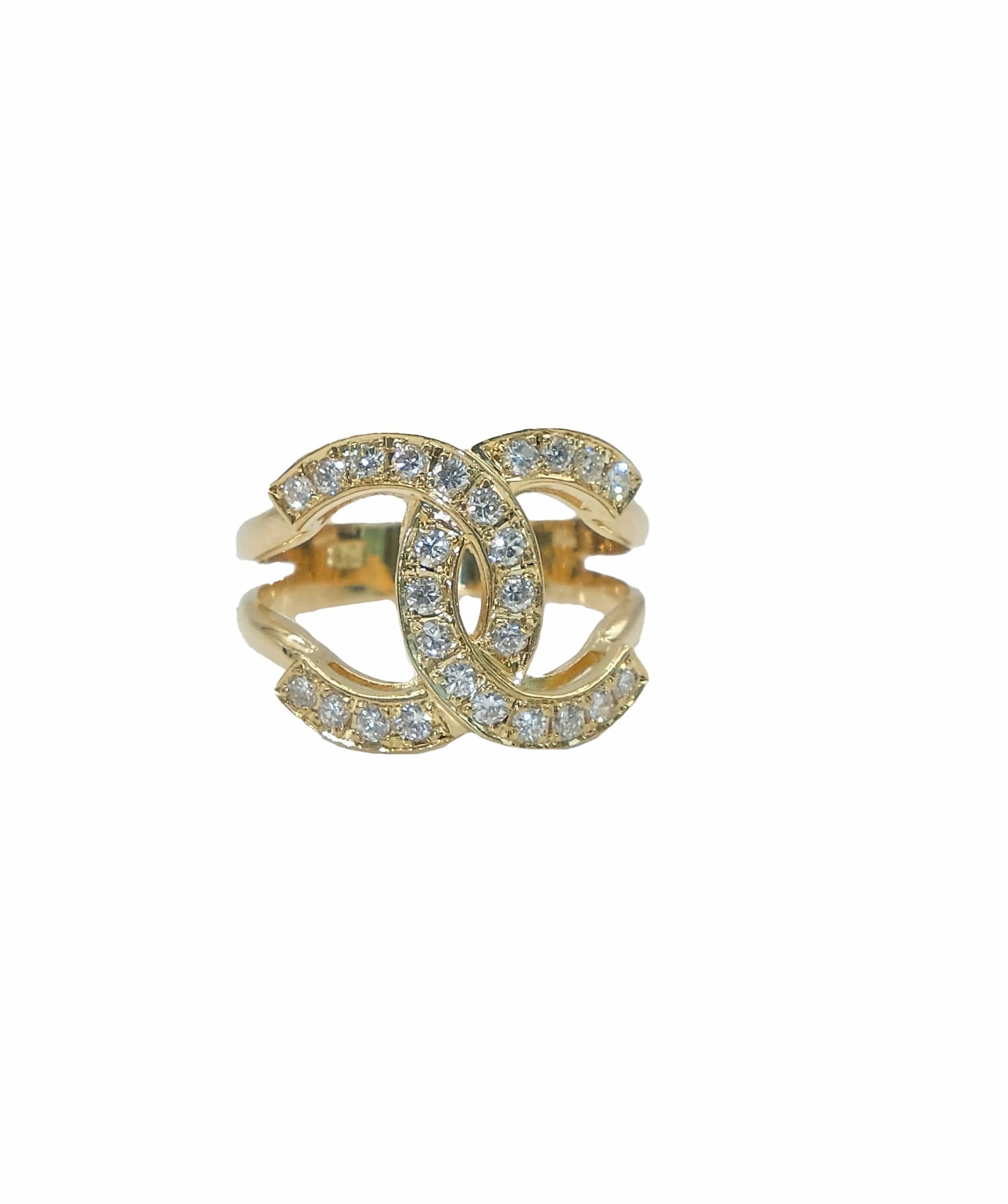 Luxury Promise Ring No. 8 Diamond 0.40Ct K18 Yg 90186689 ASL8123