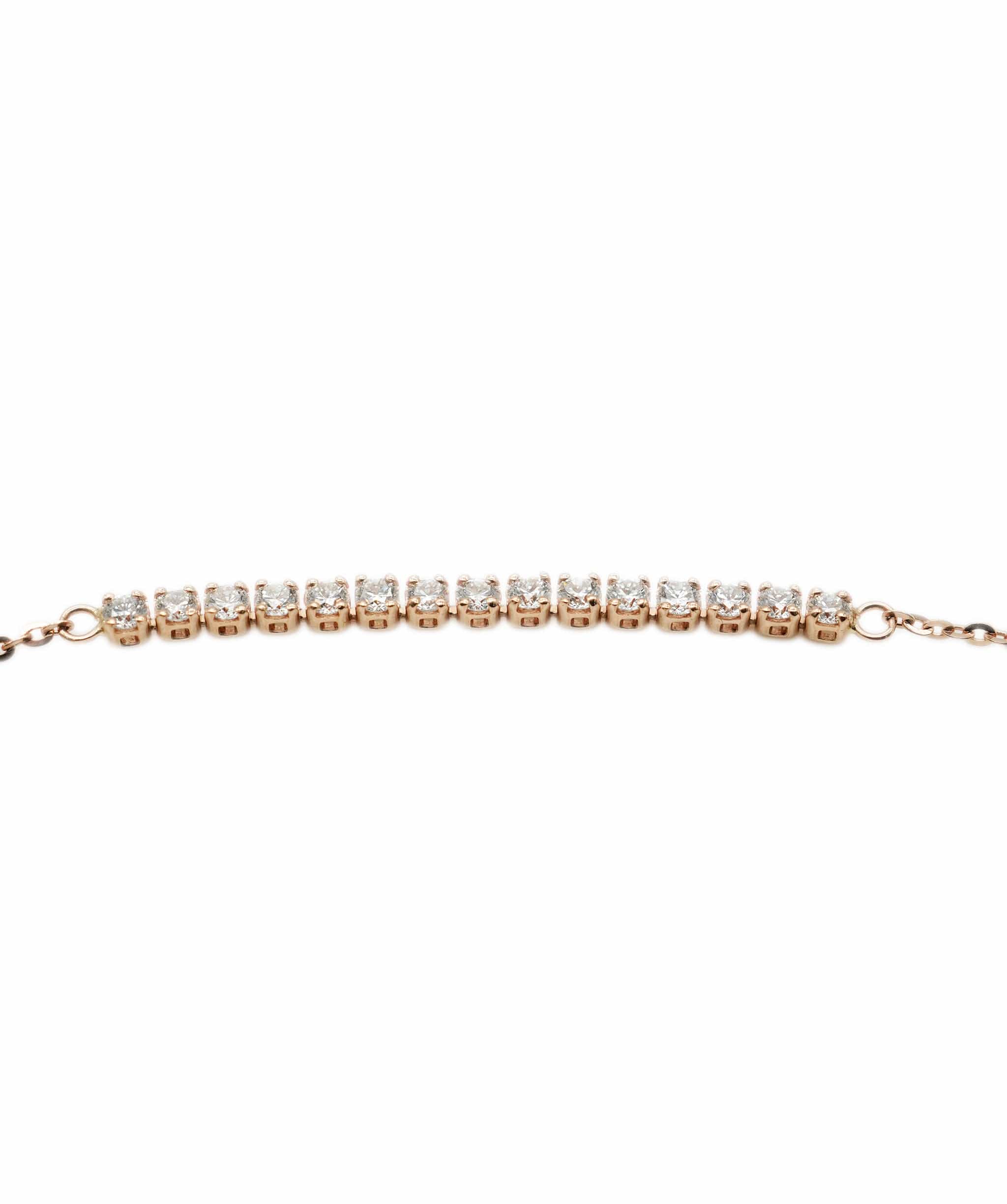 Luxury Promise Rose gold and brilliant-cut diamond bracelet AHC1628