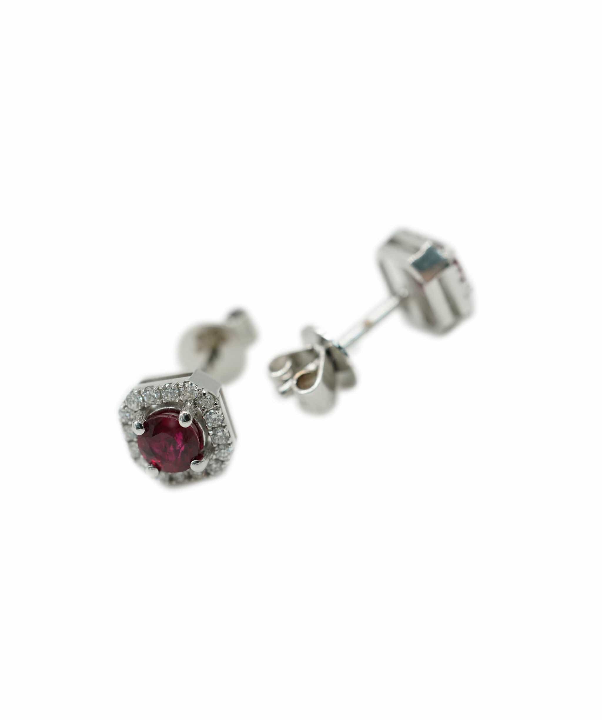 Luxury Promise ruby earring  ASL8407