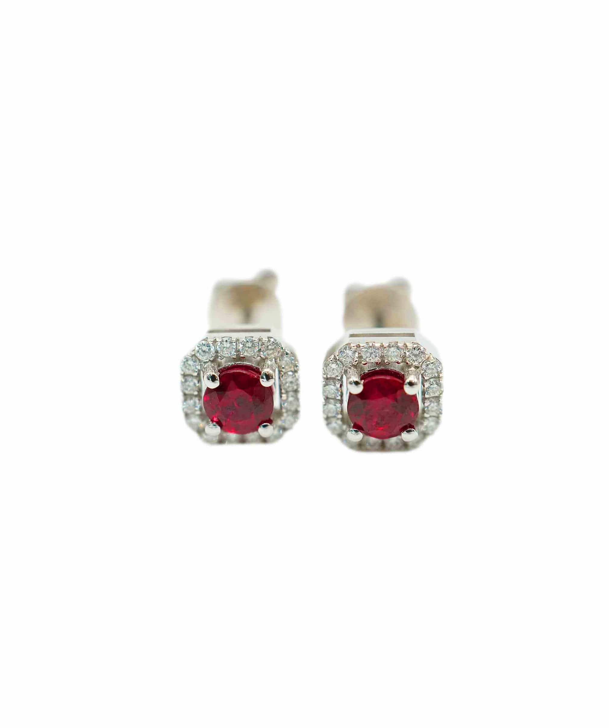 Luxury Promise ruby earring  ASL8407