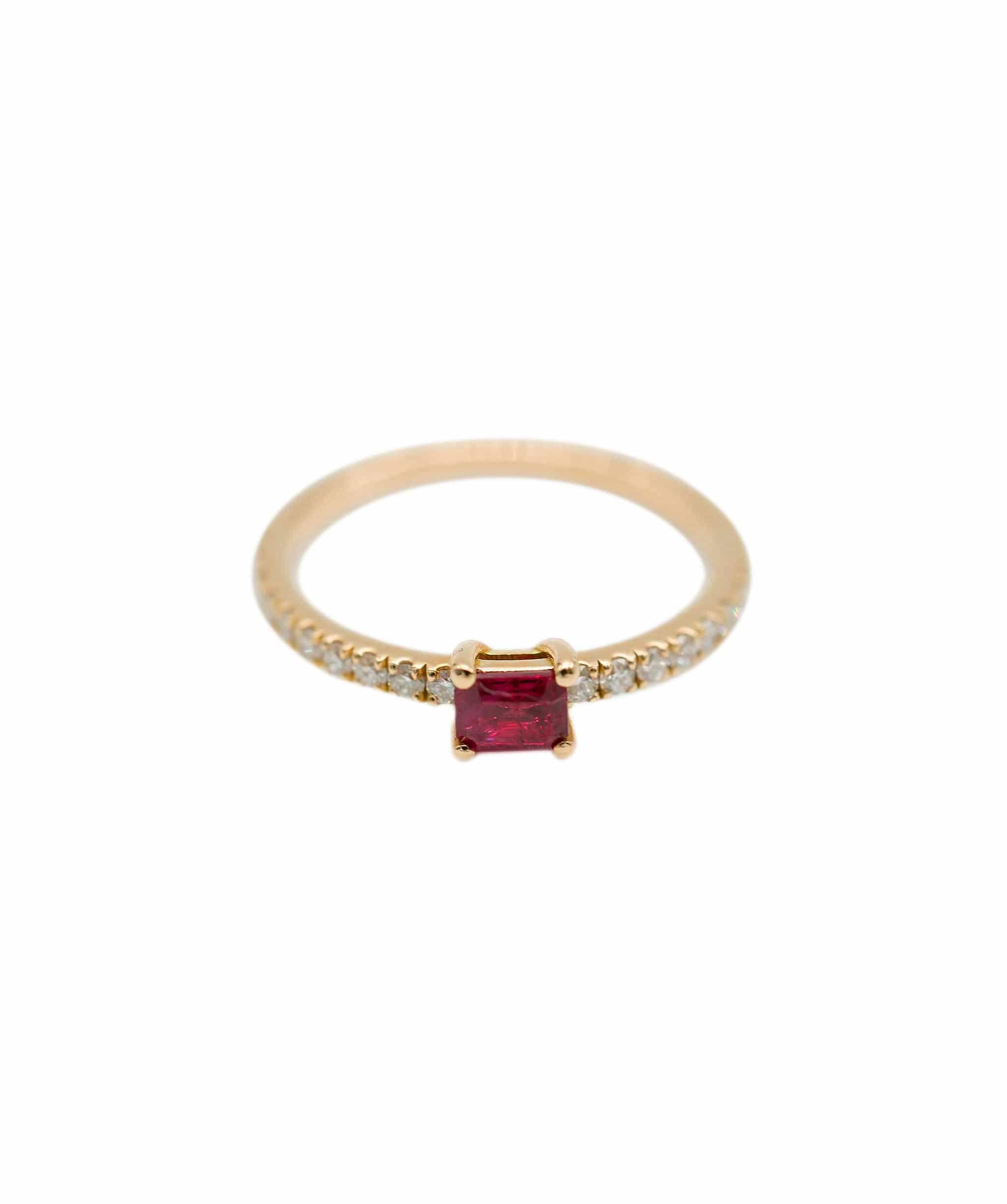 Luxury Promise ruby ring  ASL8403