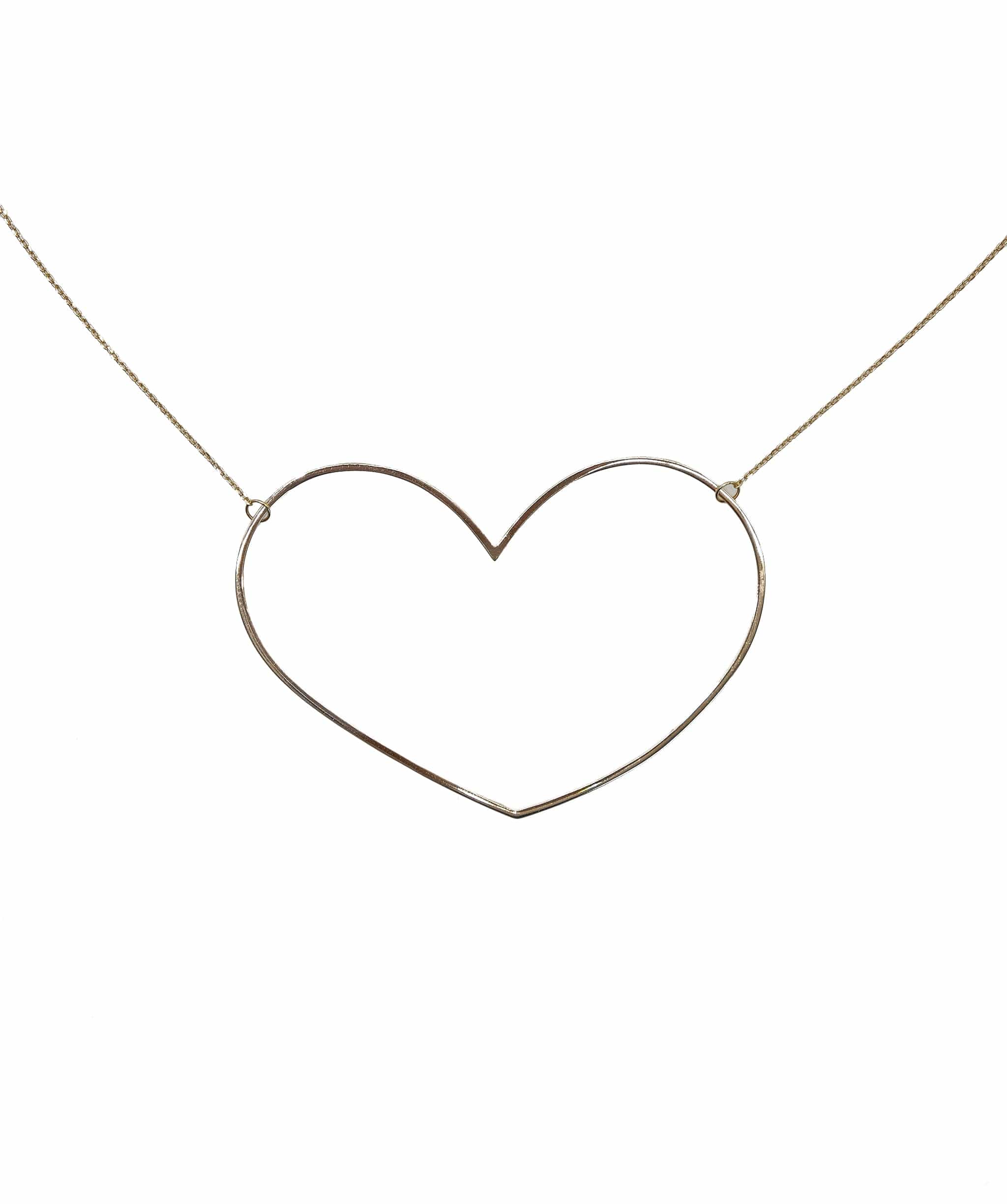 Luxury Promise VANRYCKE Heart Necklace 47cm K18 PG ASL8845