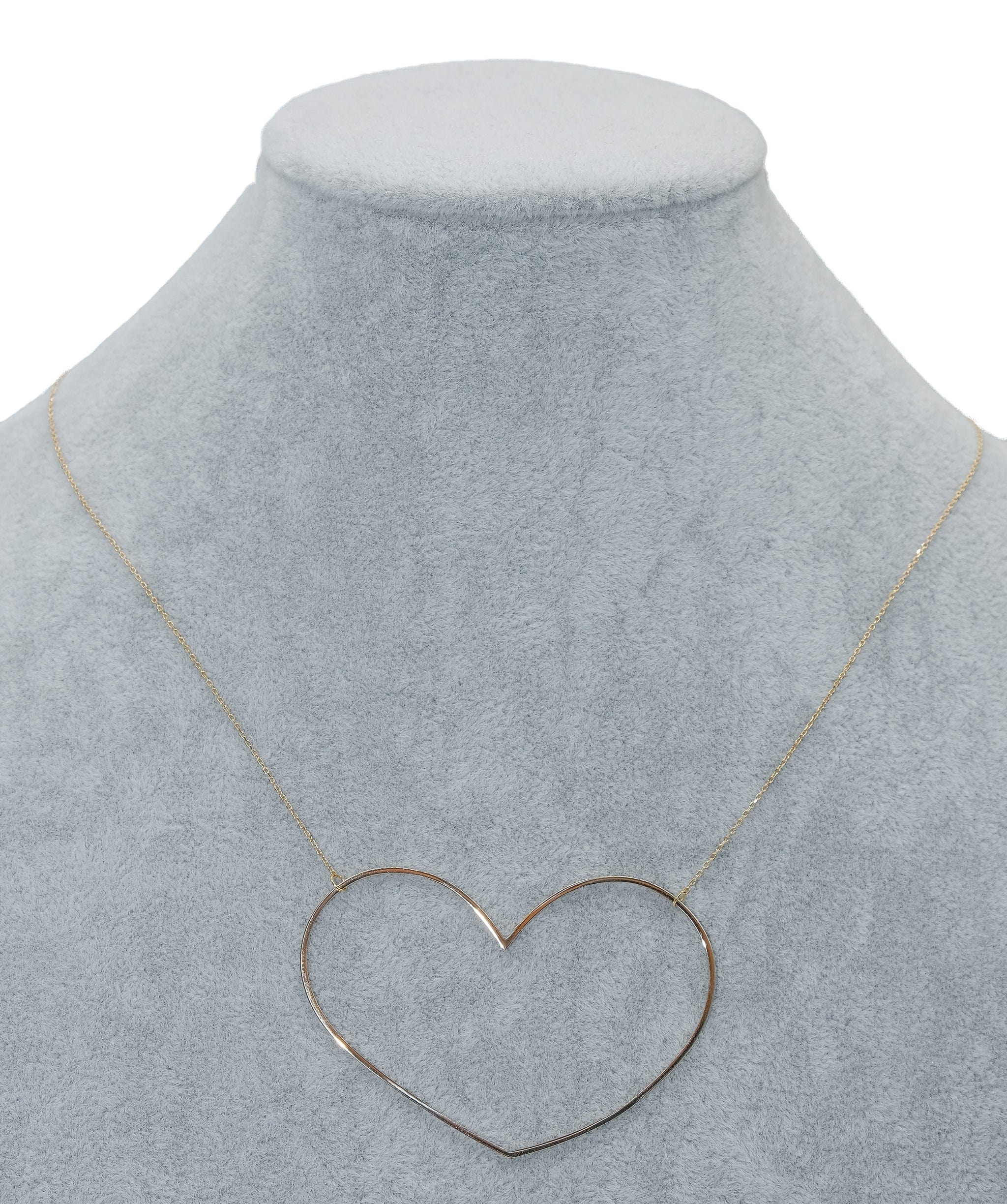 Luxury Promise VANRYCKE Heart Necklace 47cm K18 PG ASL8845