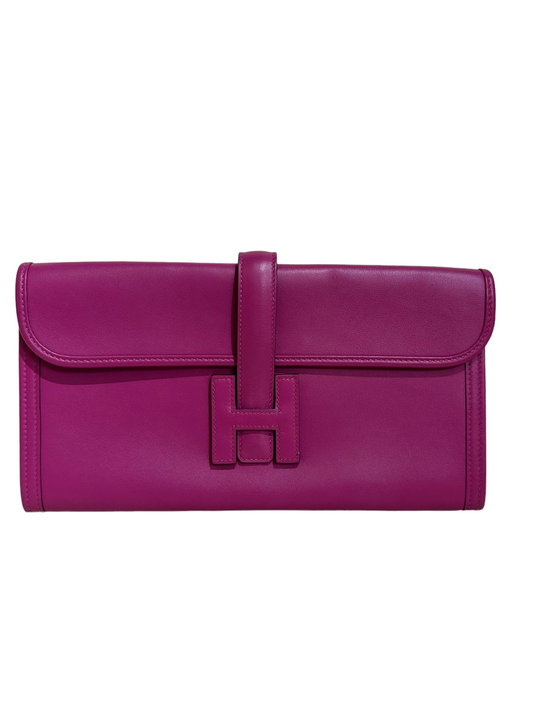 Luxury Promise Hermes Purple Jige Clutch