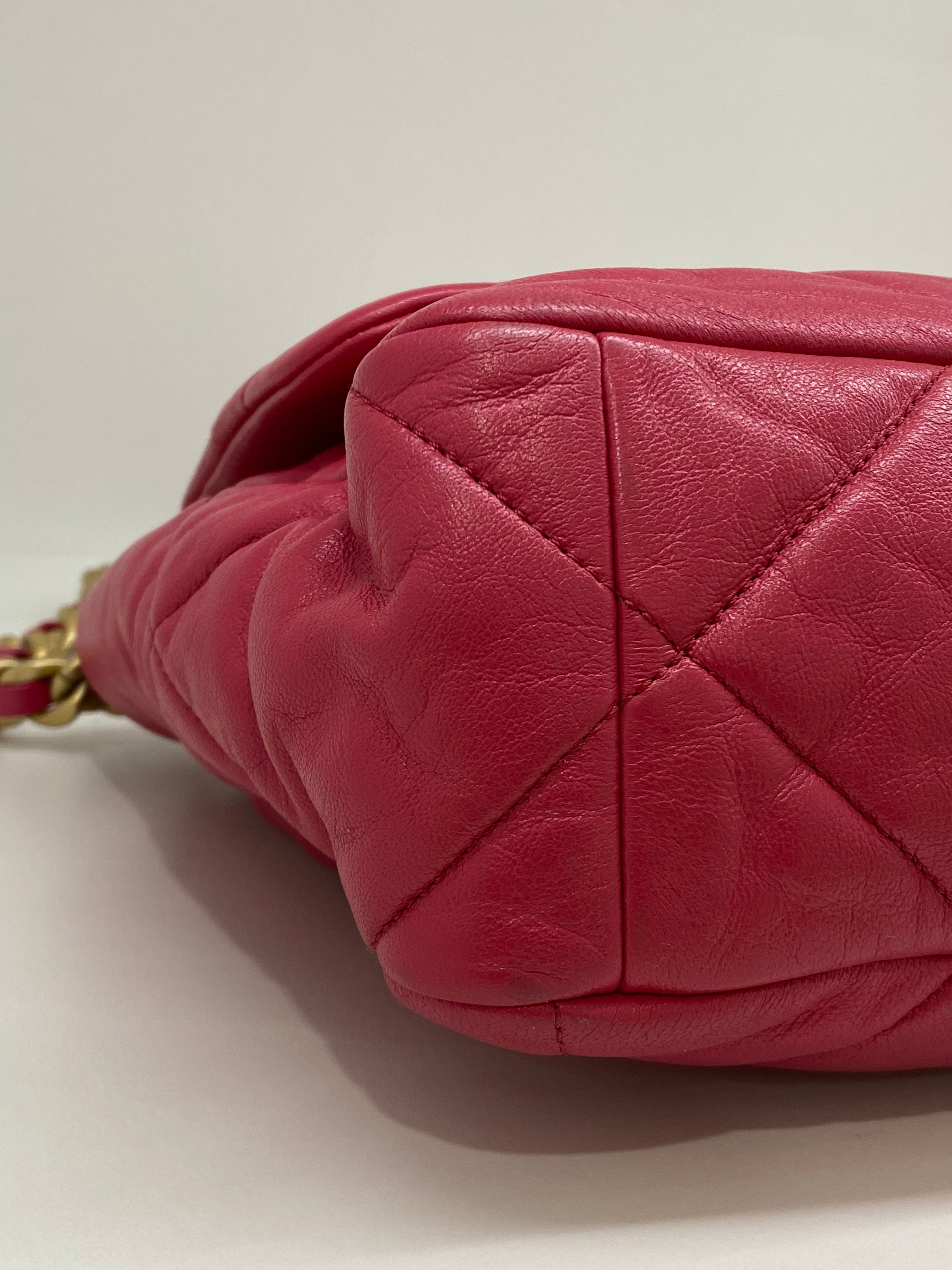 Luxury Promise Chanel 19 Large (Medium) Fuchsia Pink GHW