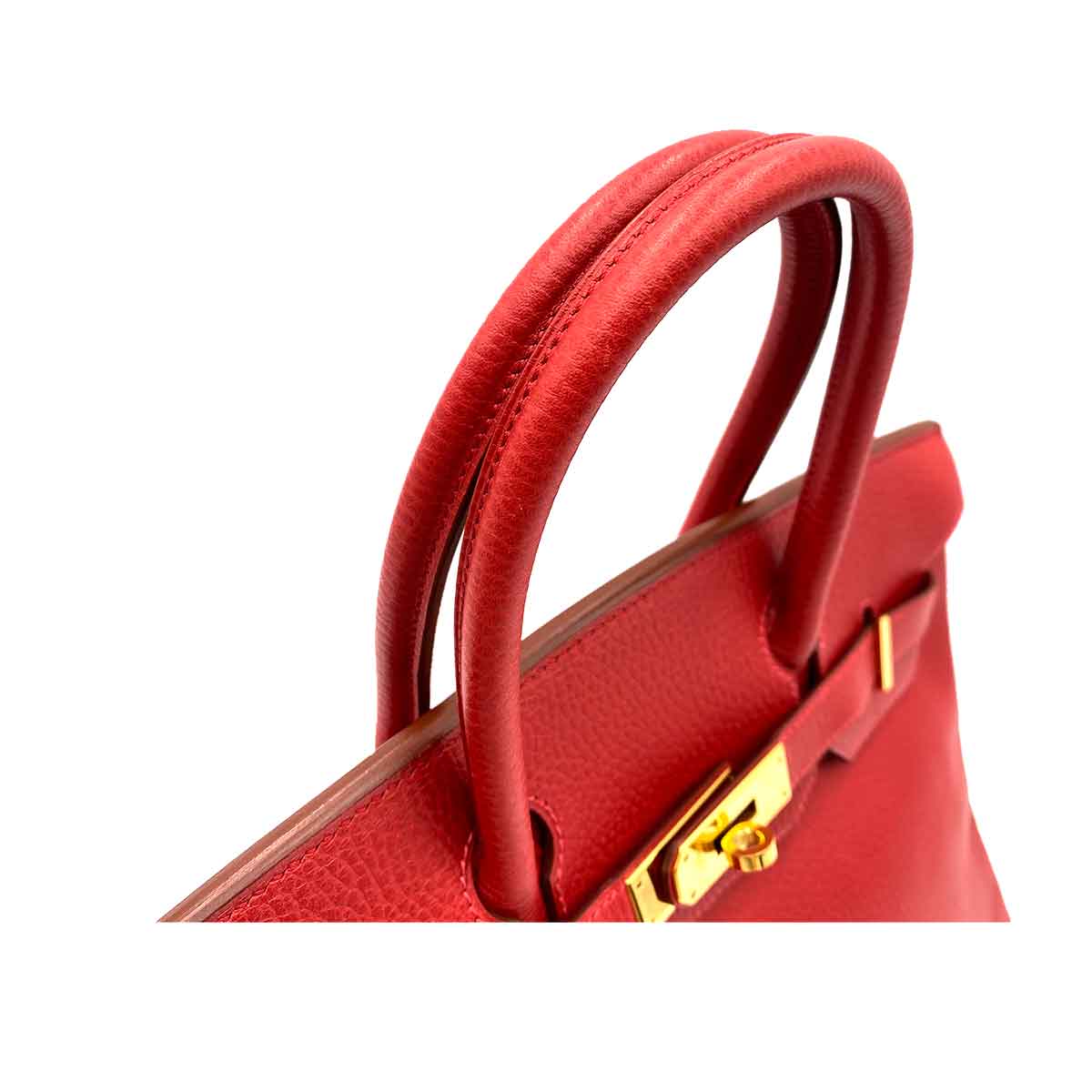 Luxury Promise HERMES BIRKIN 30 ROUGE VIF ARDENNES HAND BAG □D 90234626