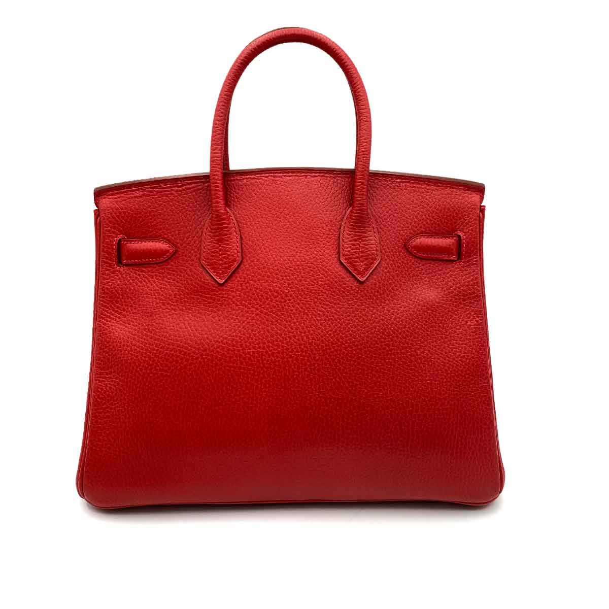 Luxury Promise HERMES BIRKIN 30 ROUGE VIF ARDENNES HAND BAG □D 90234626