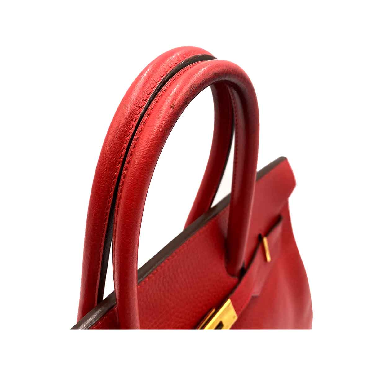 Luxury Promise HERMES BIRKIN 35 ROUGE VIF ARDENNES HAND BAG □B 90234560