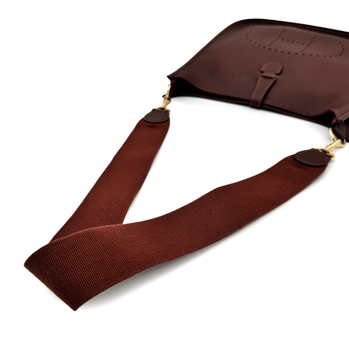 LUXURY PROMISE HERMES EVELYNE 1 GM BROWN TOGO SHOULDER BAG □B 90275885